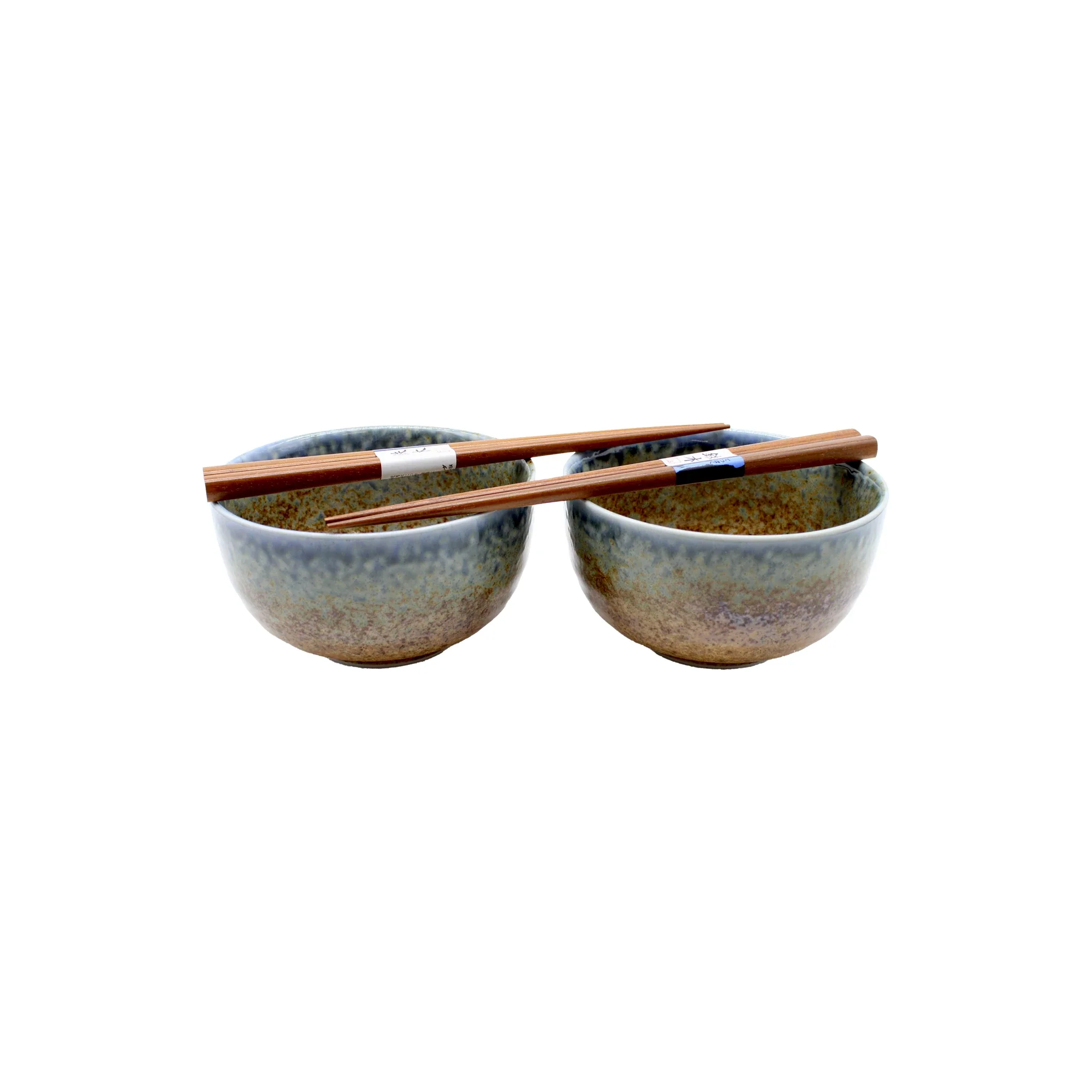 Aki Bowls Gift Set - Brown & Blue - Image 3