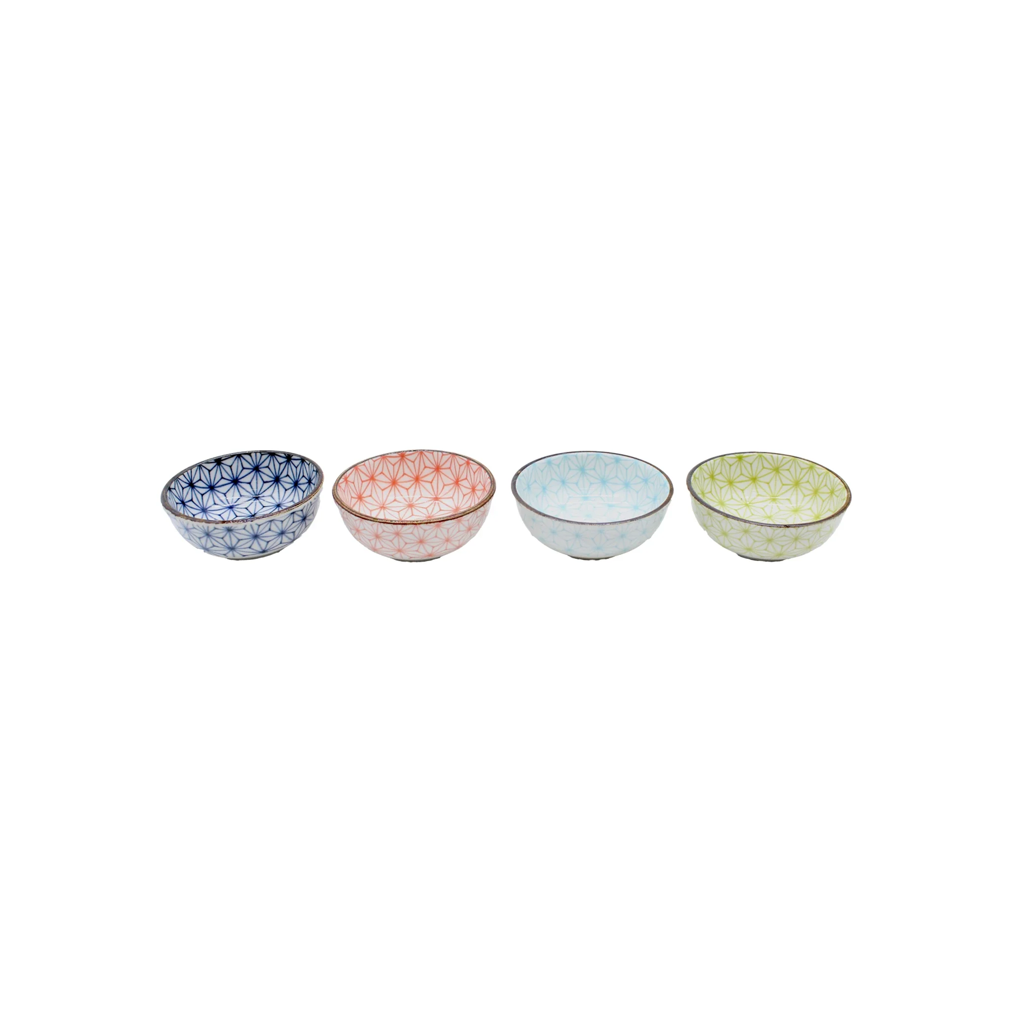 Asanoha Design Sauce Dish Gift Set - 9cm - Image 7