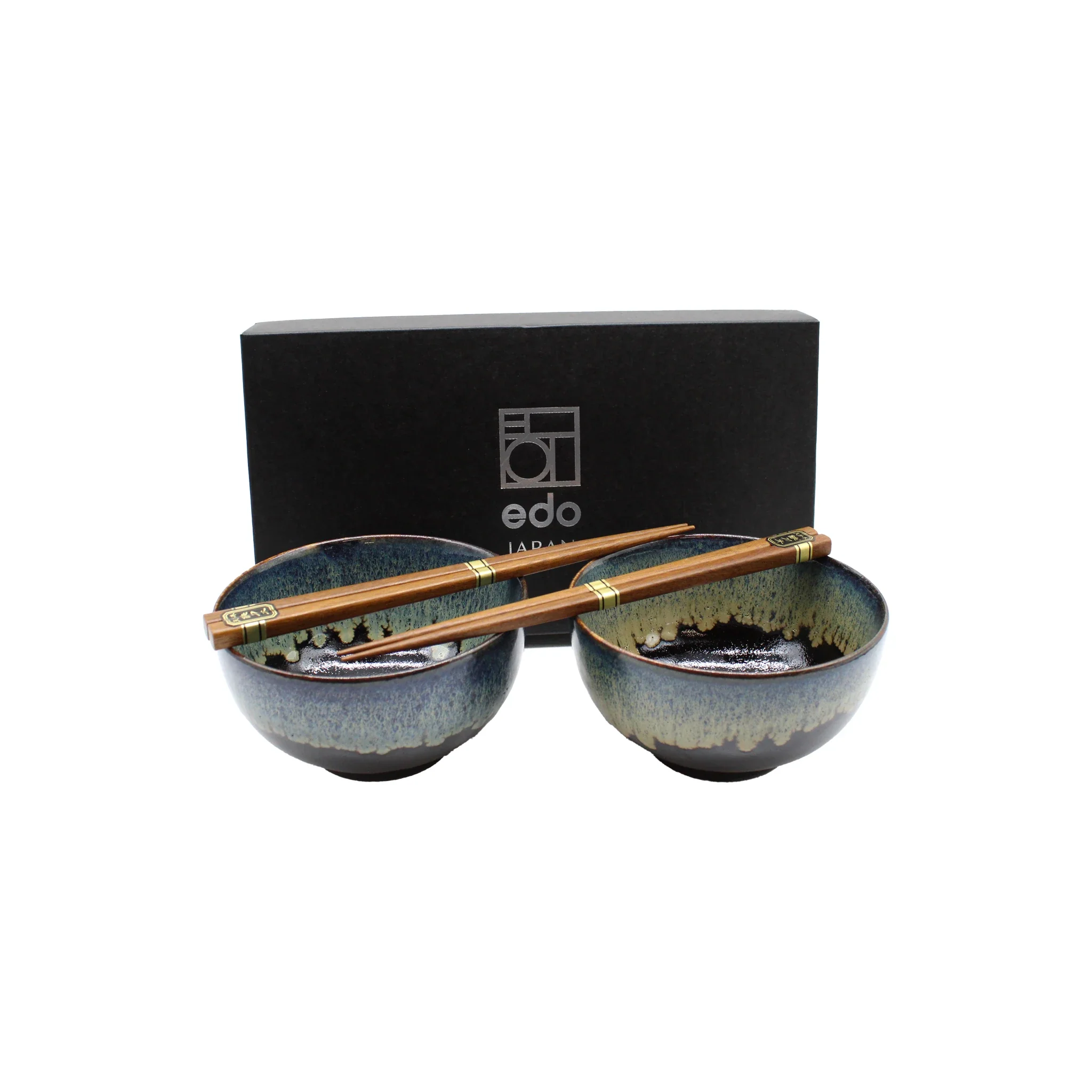 Black Cascade Bowls Gift Set