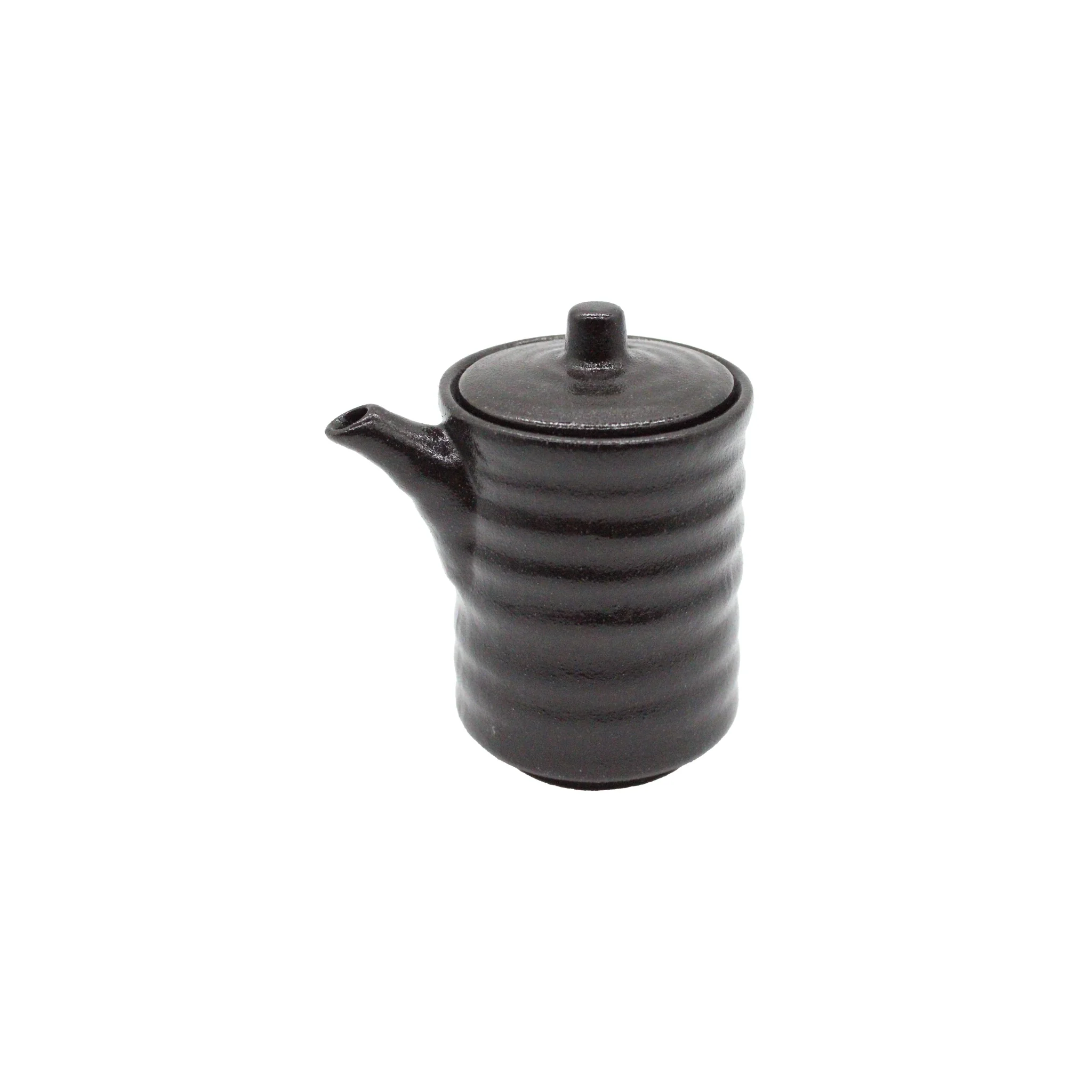 Soy Sauce Pourer - Black Ribbed