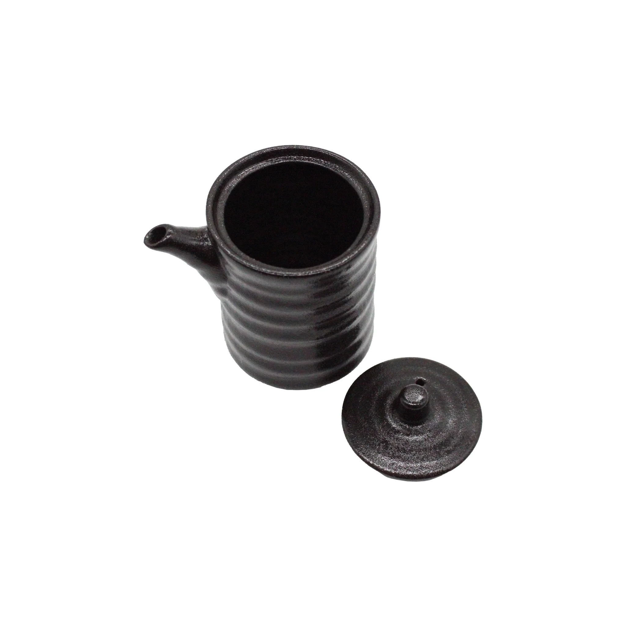Soy Sauce Pourer - Black Ribbed - Image 4