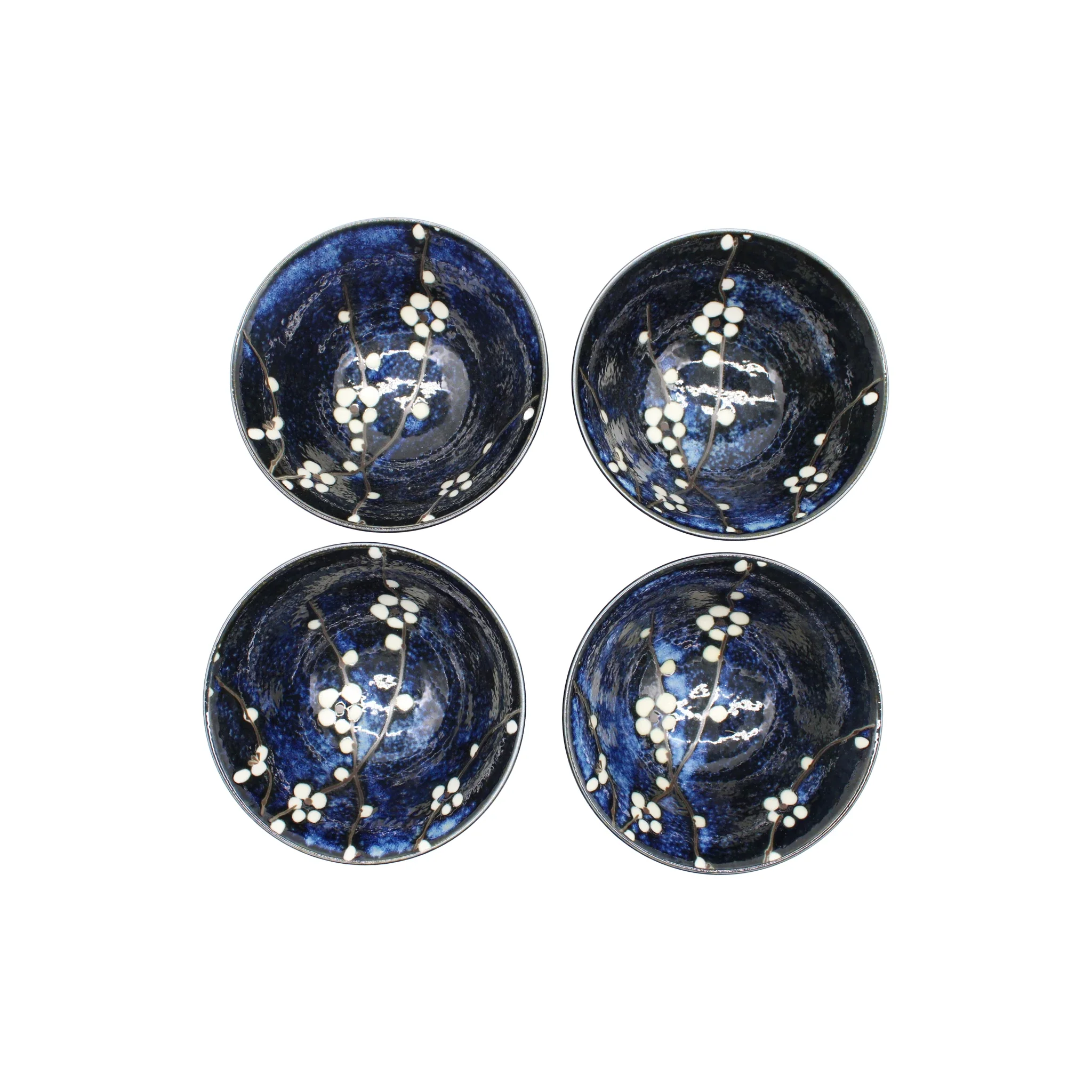 Blue Cherry Blossom Rice Bowl Gift Set - Image 3