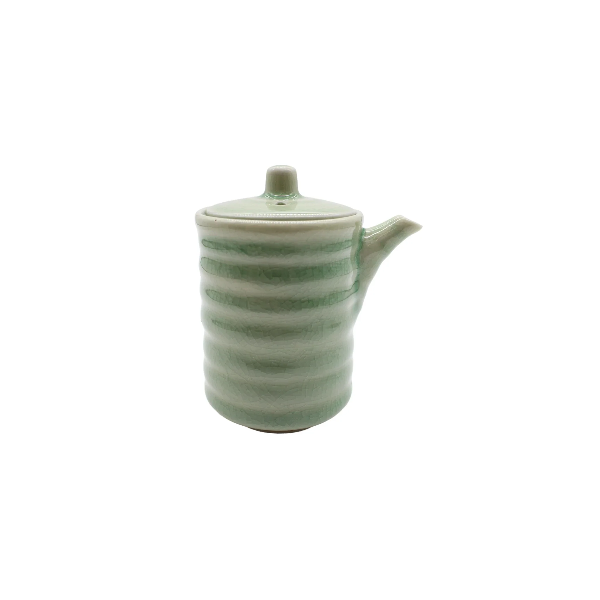 Soy Sauce Pourer - Celadon Ribbed