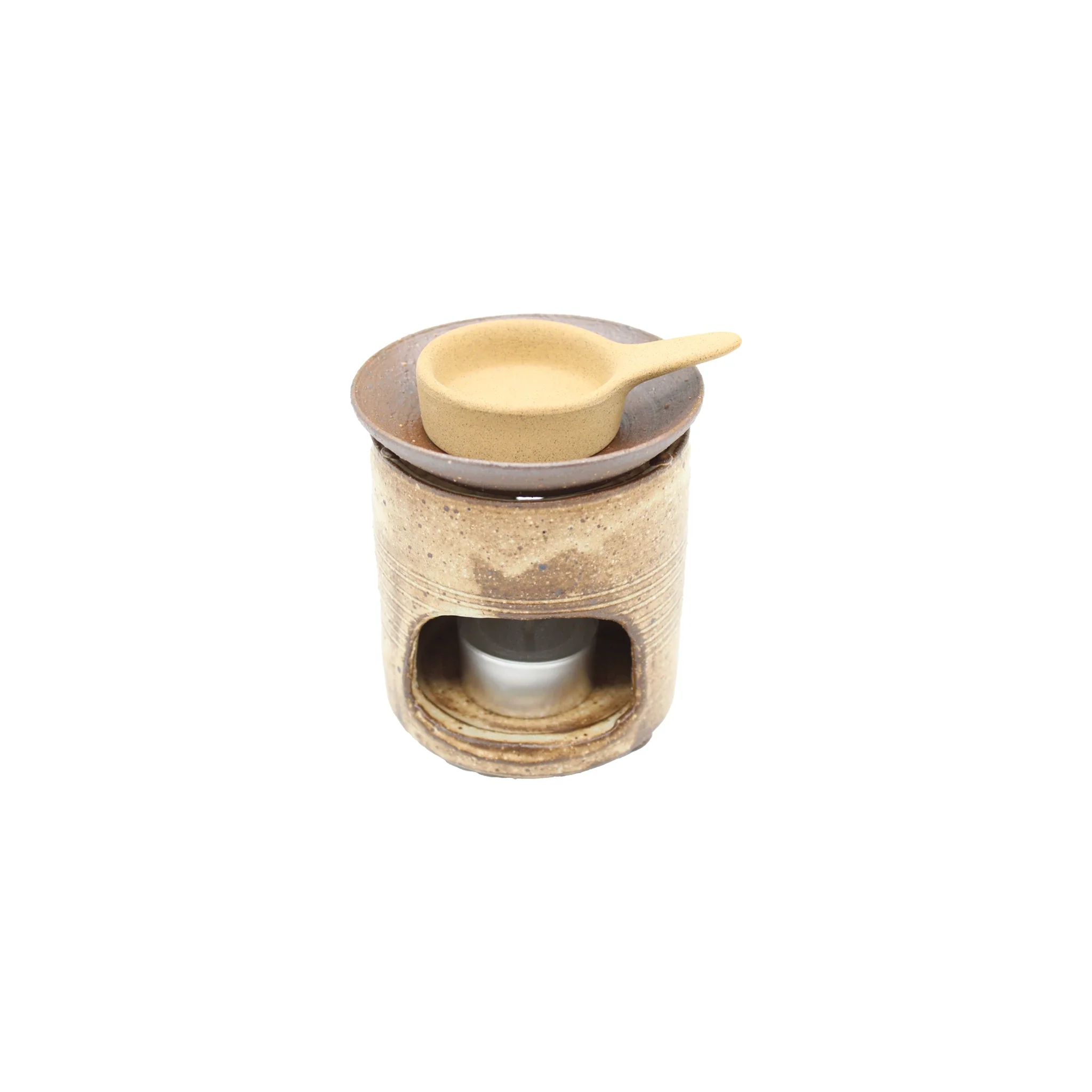 Chakouro Rustic Brown Japanese Tea Burner