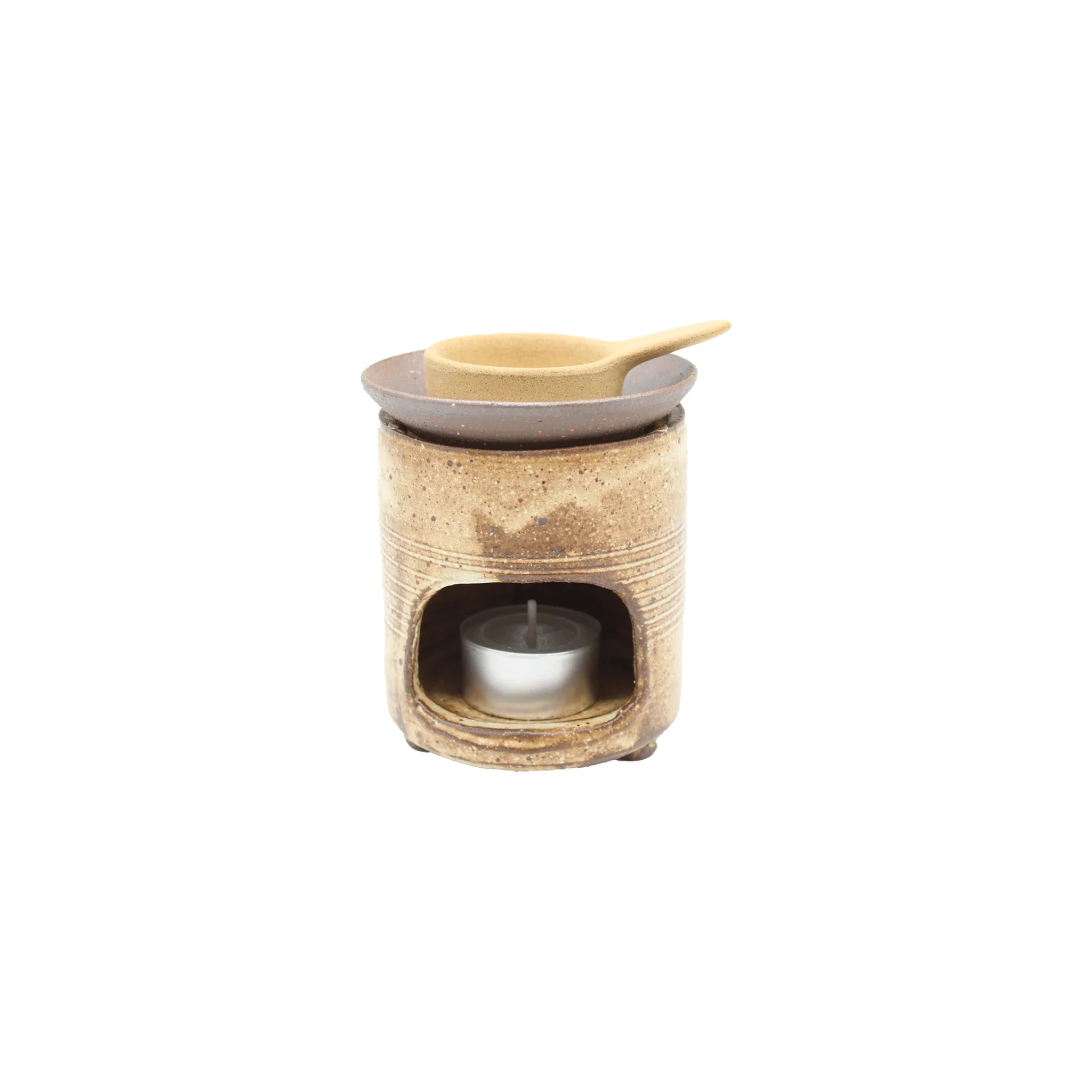 Chakouro Rustic Brown Japanese Tea Burner - Image 6
