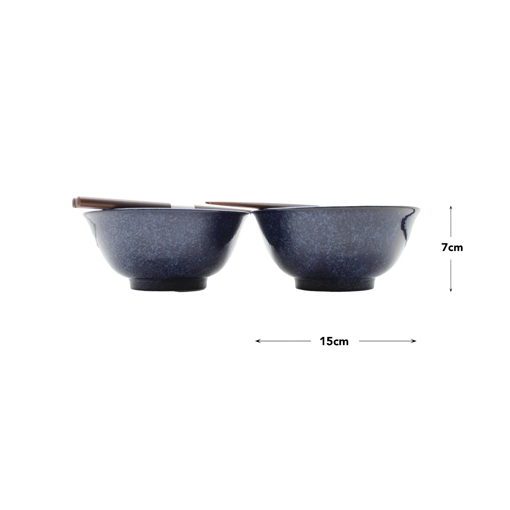 Sakura Cherry Blossom Bowls Gift Set - Navy Blue & Pink - Image 5