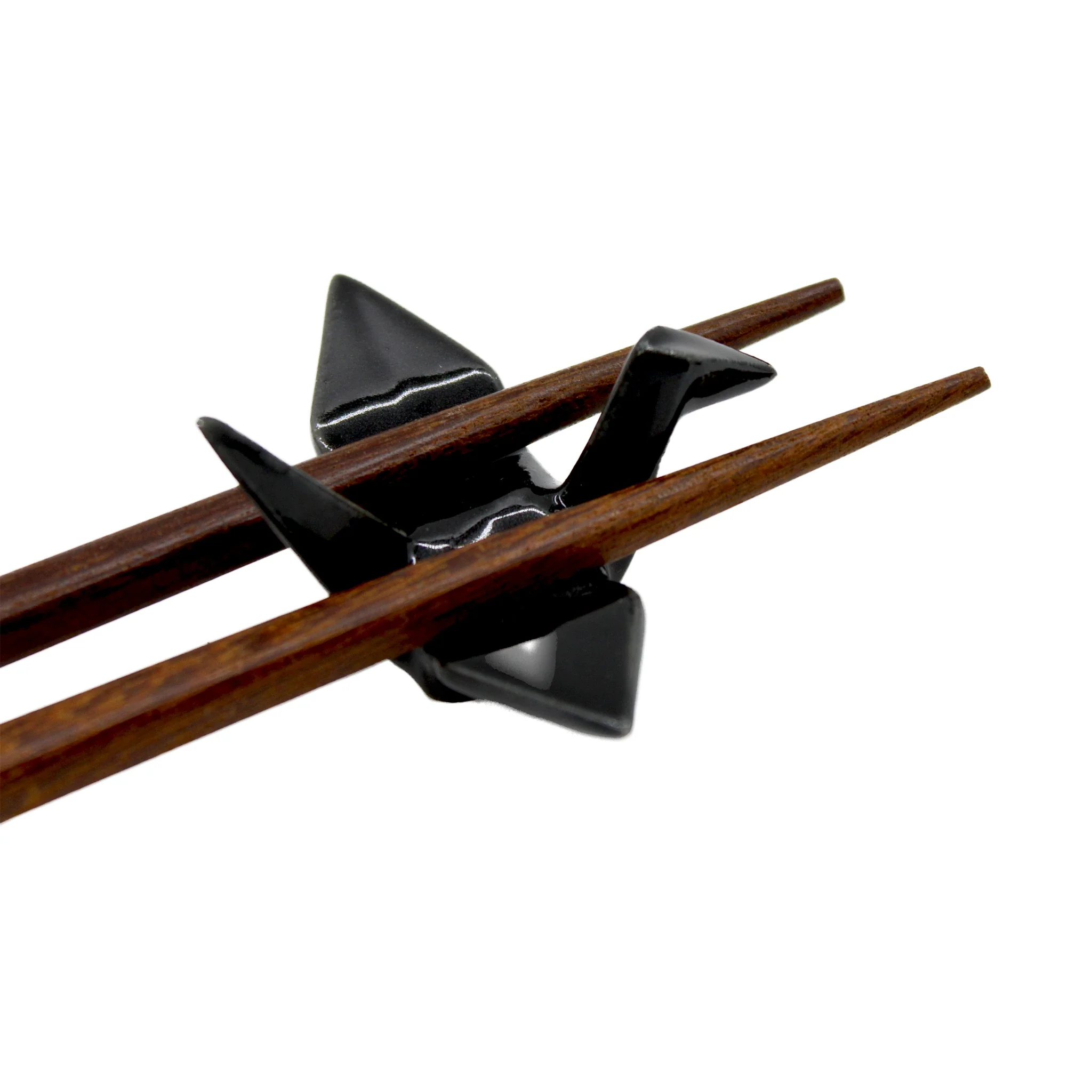 Chopstick Rest - Origami Crane Black - Image 4