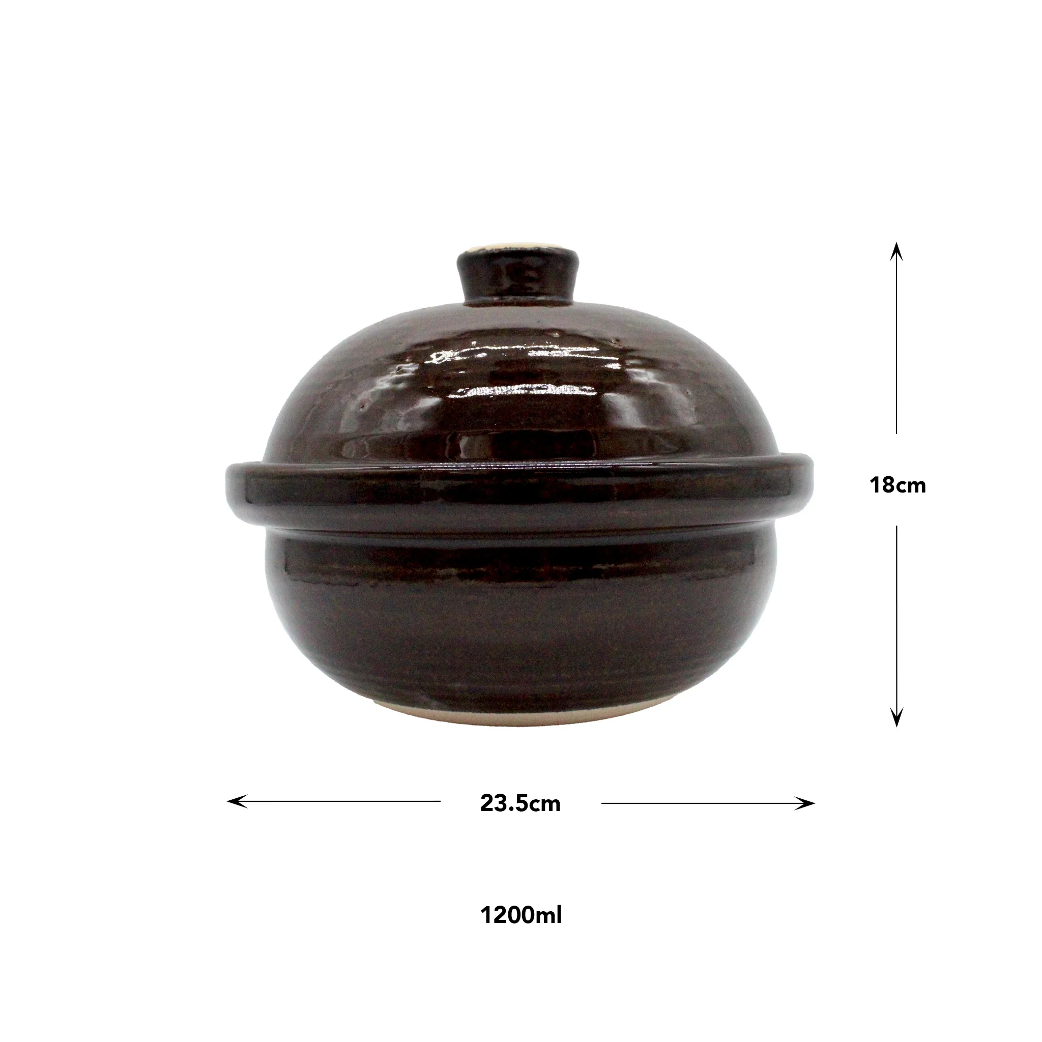 Ibushi Gin Clay Smoking Pot - Earthy Brown - Image 3