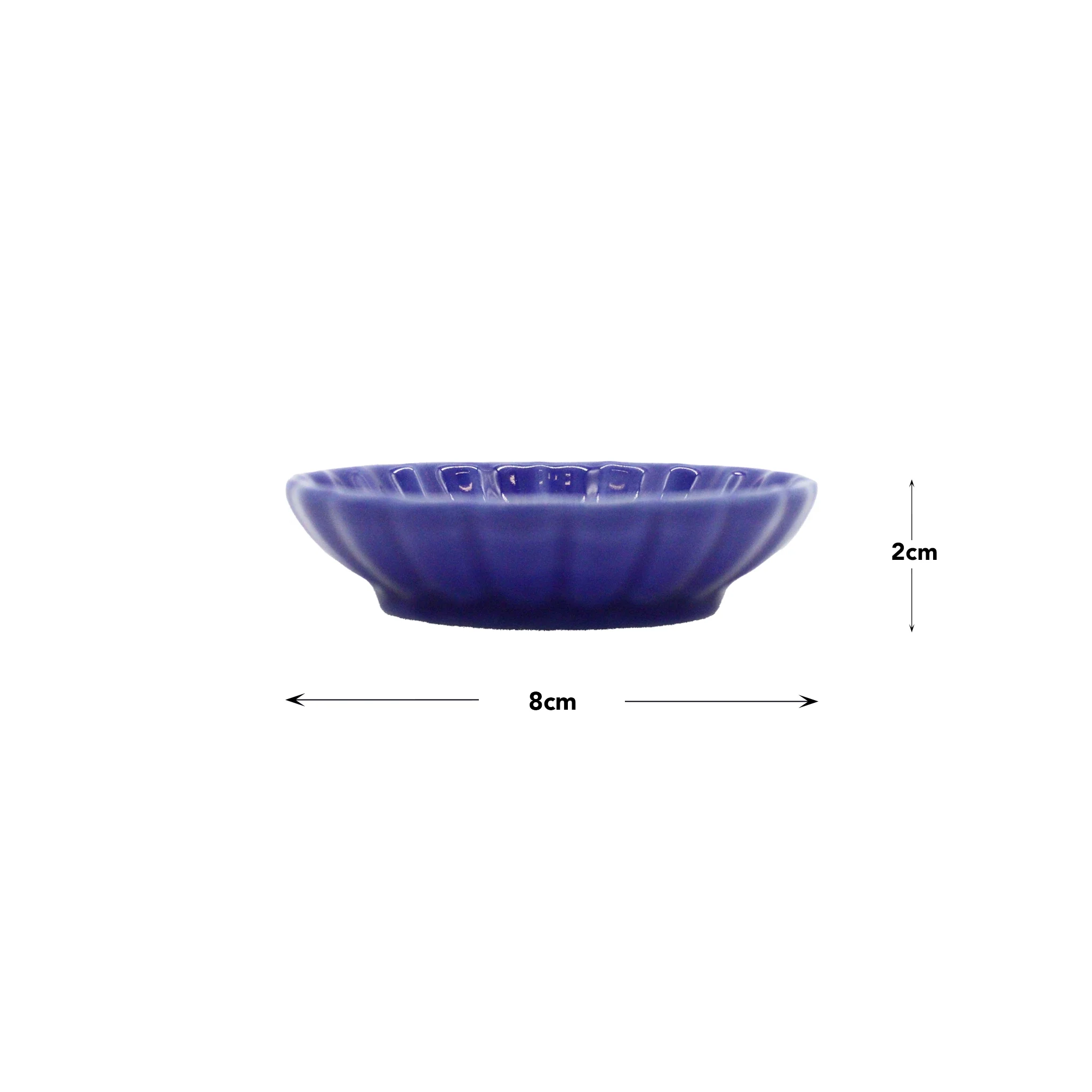 Soy Sauce Dish - Chrysanthemum Blue - Image 3