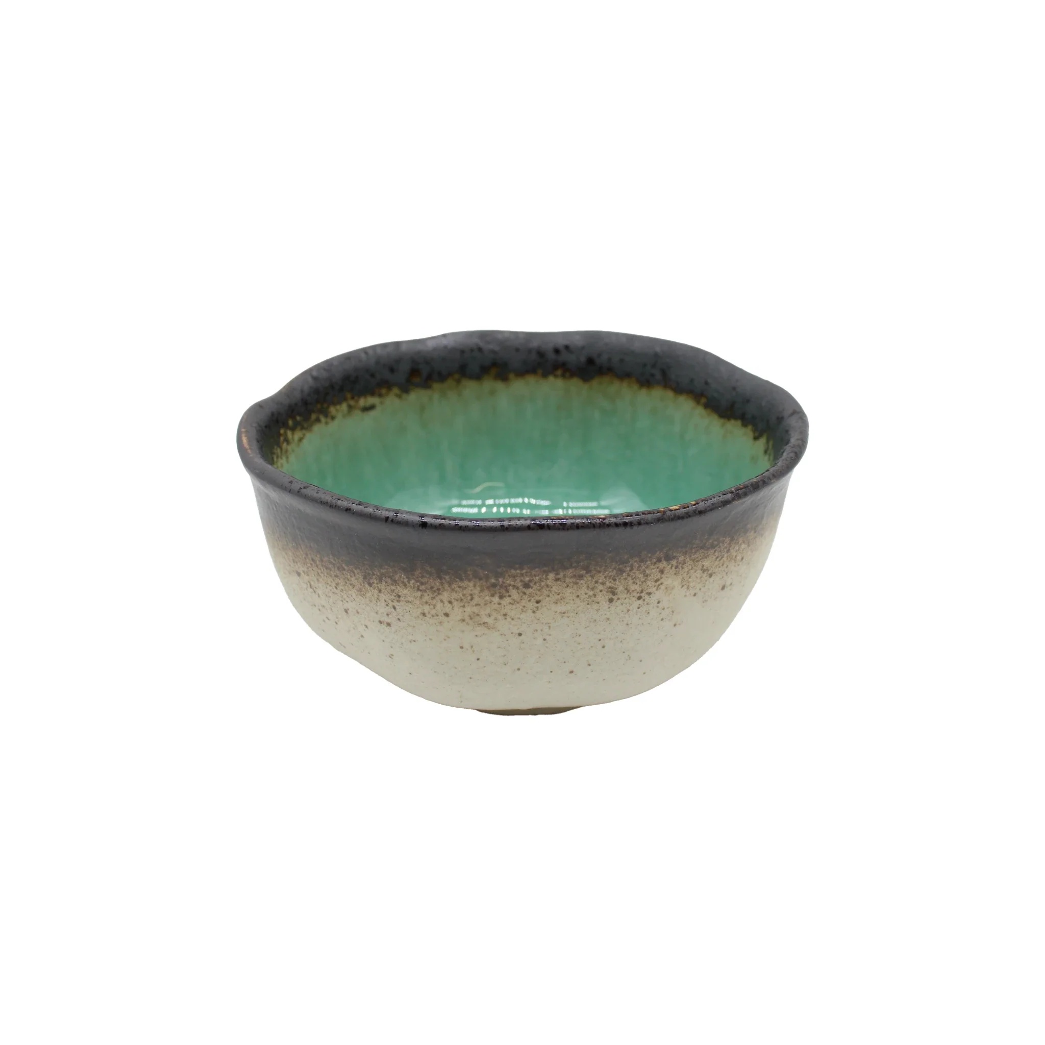 Deep Bowl - Turquoise Crackle Glaze - Image 6