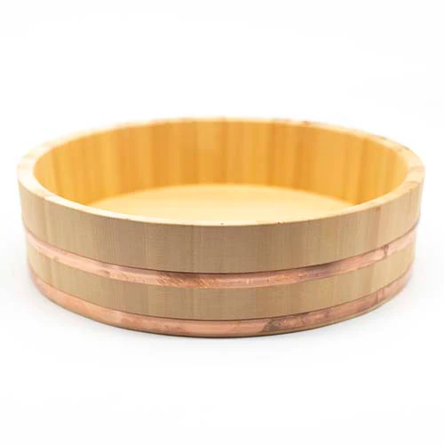 Hangiri, Cypress Wood & Copper Sushi Rice Bowl - Image 2