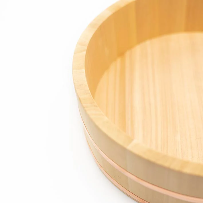 Hangiri, Cypress Wood & Copper Sushi Rice Bowl - Image 3
