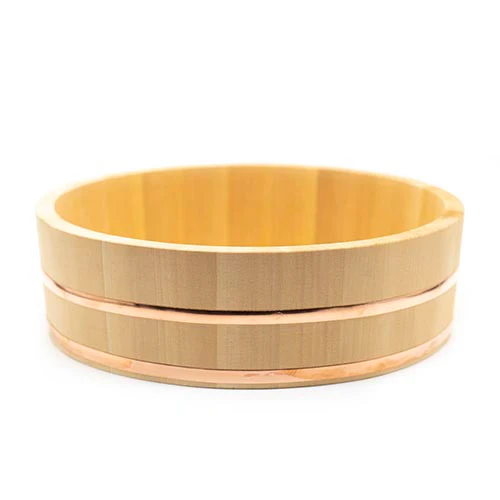Hangiri, Cypress Wood & Copper Sushi Rice Bowl - Image 4
