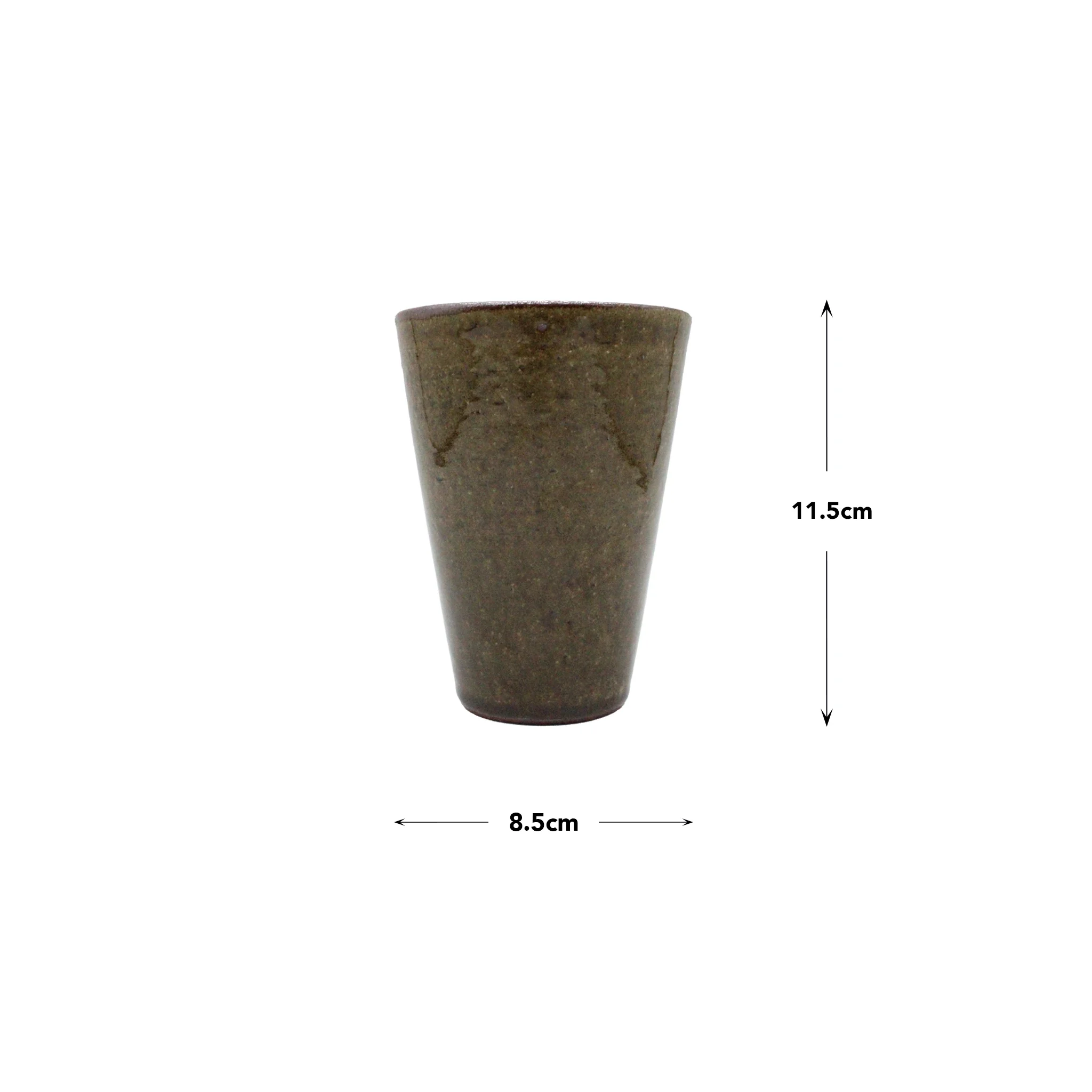 Iga Clay Beer Mug - Large Green - 250ml - Image 3