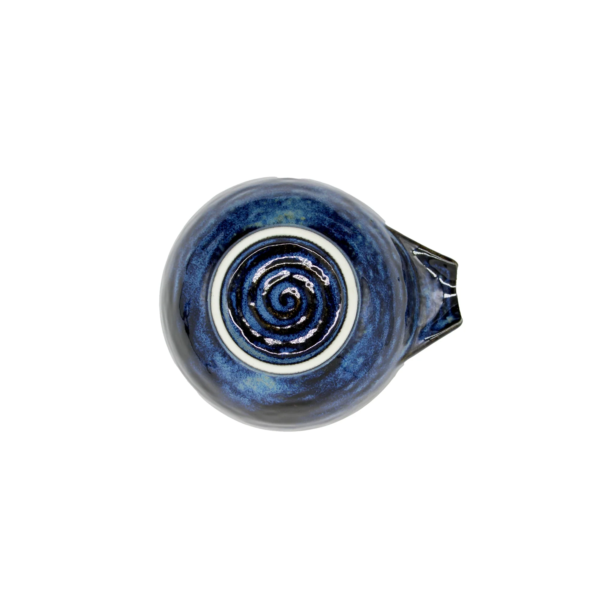 Indigo Blue Bowl With Handle - Image 4