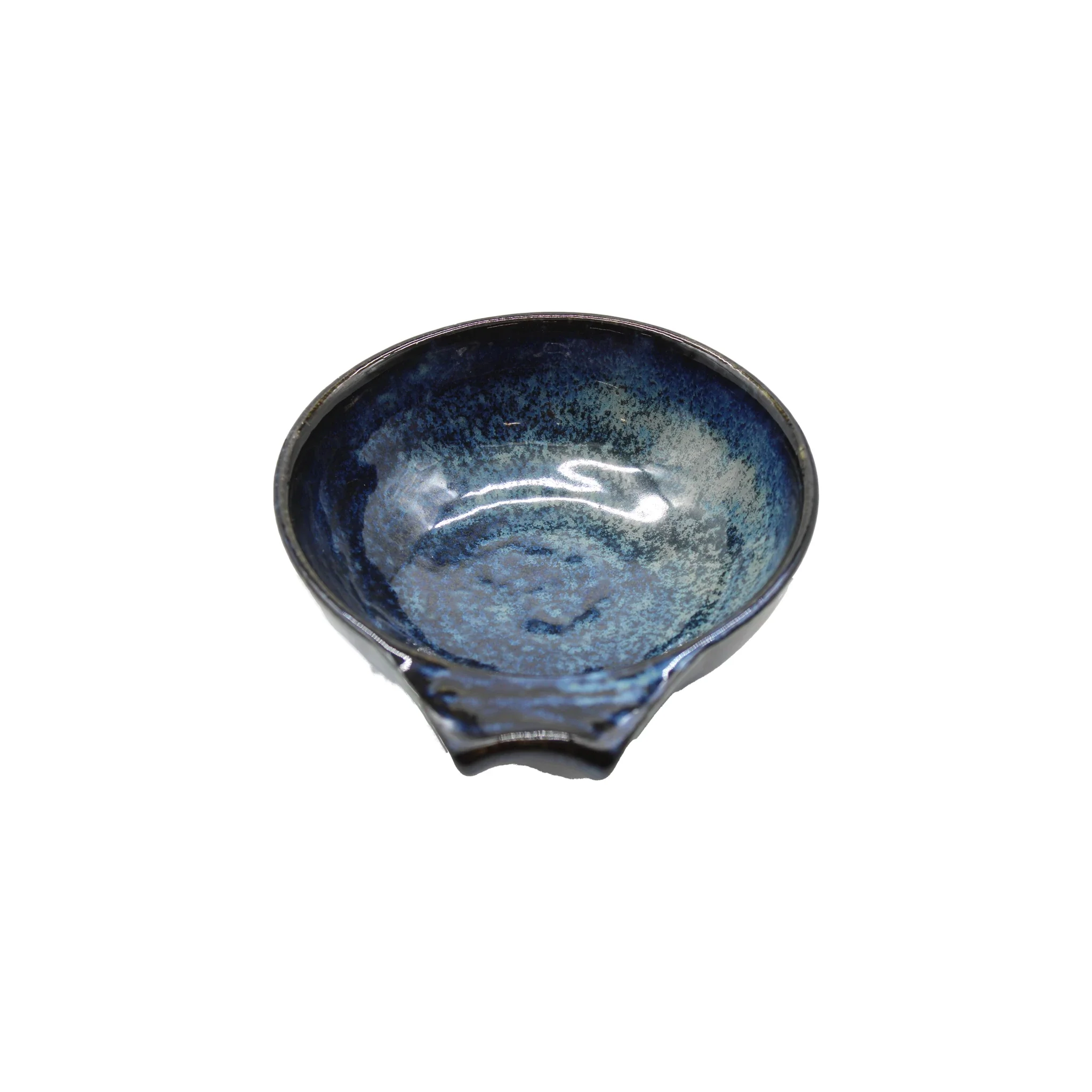 Indigo Blue Bowl With Handle - Image 5