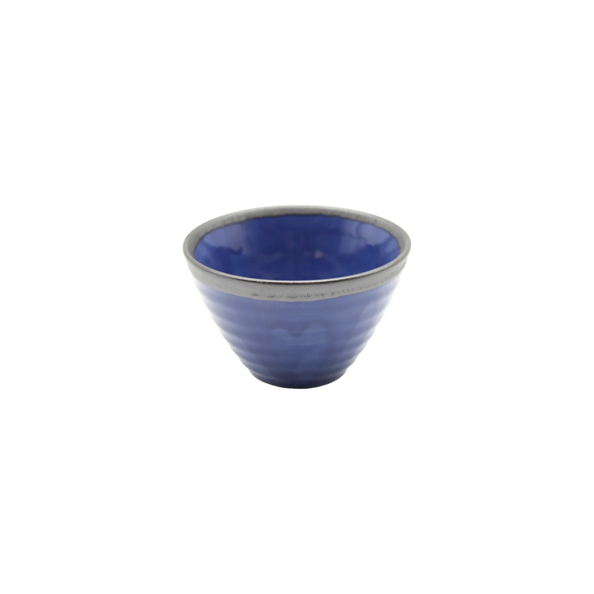Sencha Tea Cup - Indigo Blue and Metallic