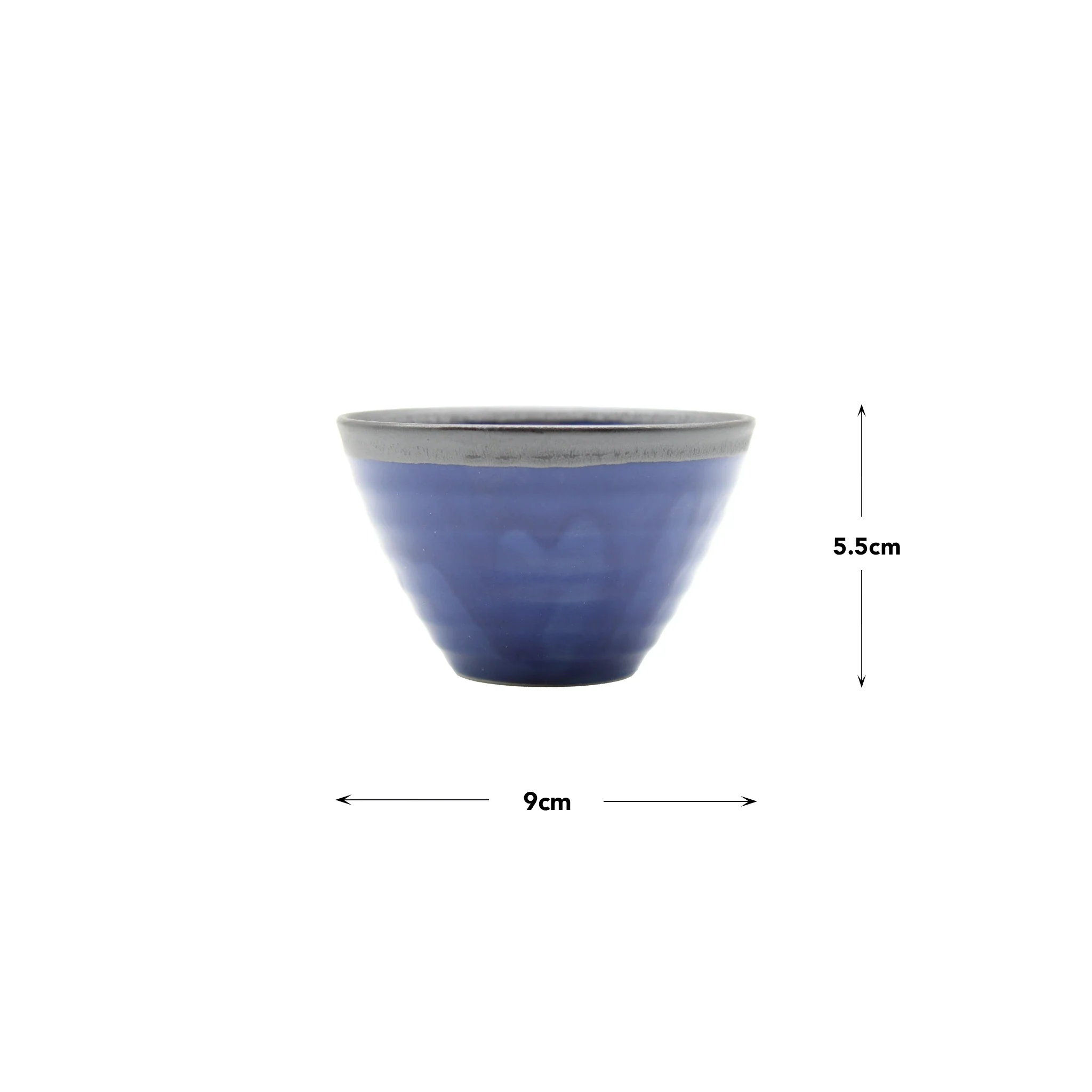Sencha Tea Cup - Indigo Blue and Metallic - Image 2