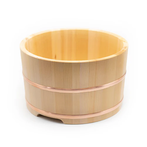 Ohitsu, Cypress Wood Sushi Rice Bowl with Lid - Image 6