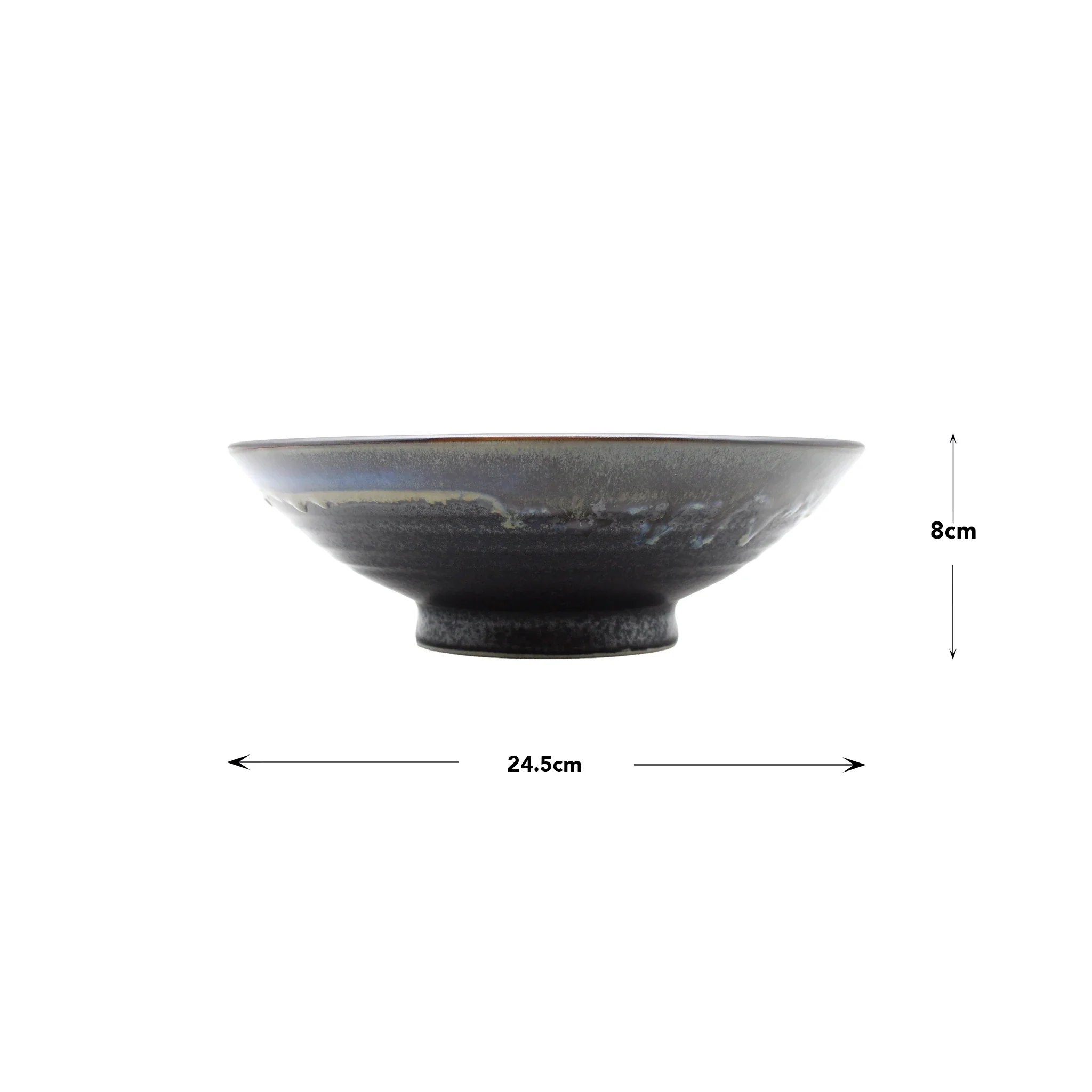 Ramen Bowl - Matt Black with Gloss Rim - Image 3