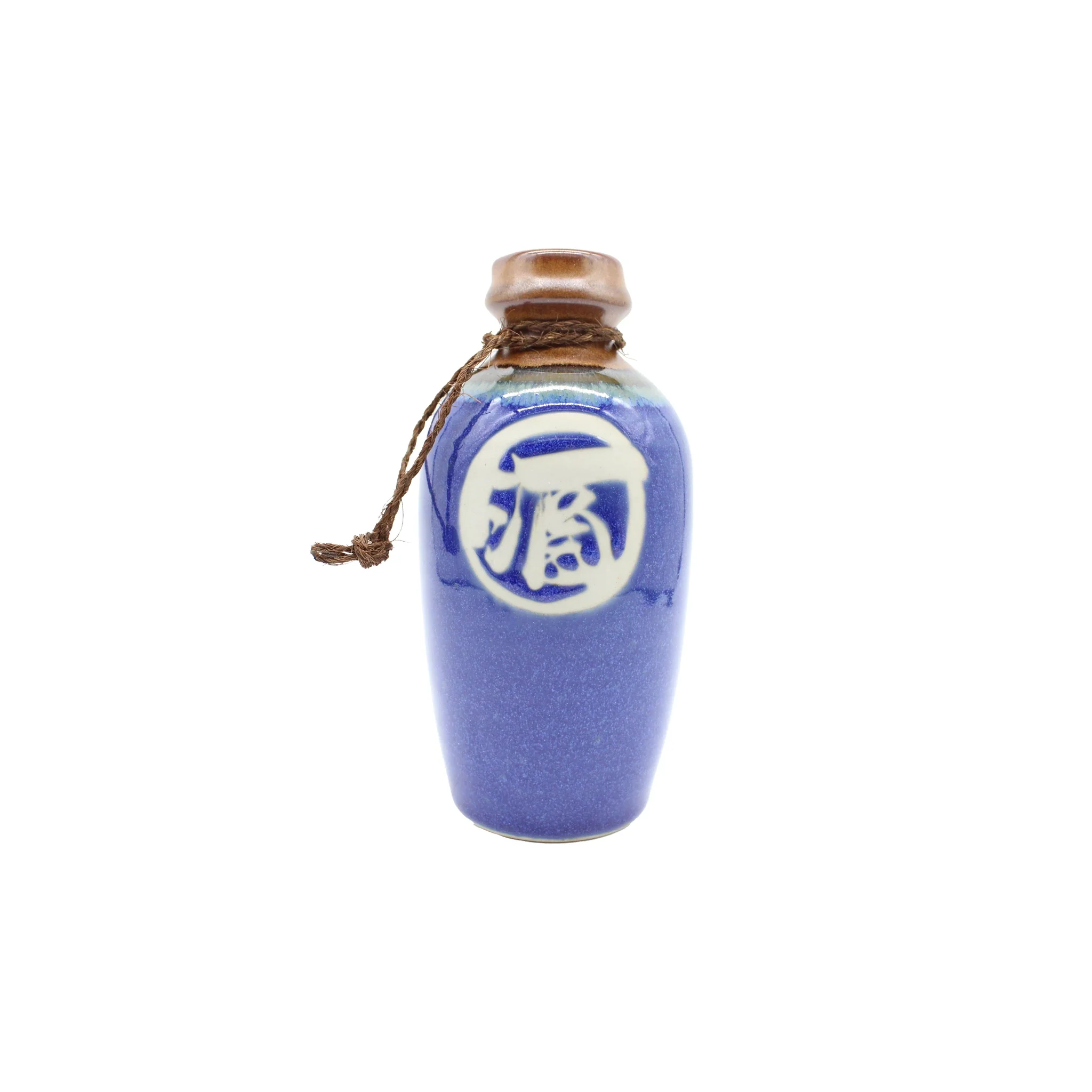 Sake Gift Set for Four - Kamakura Blue & Brown - Image 6