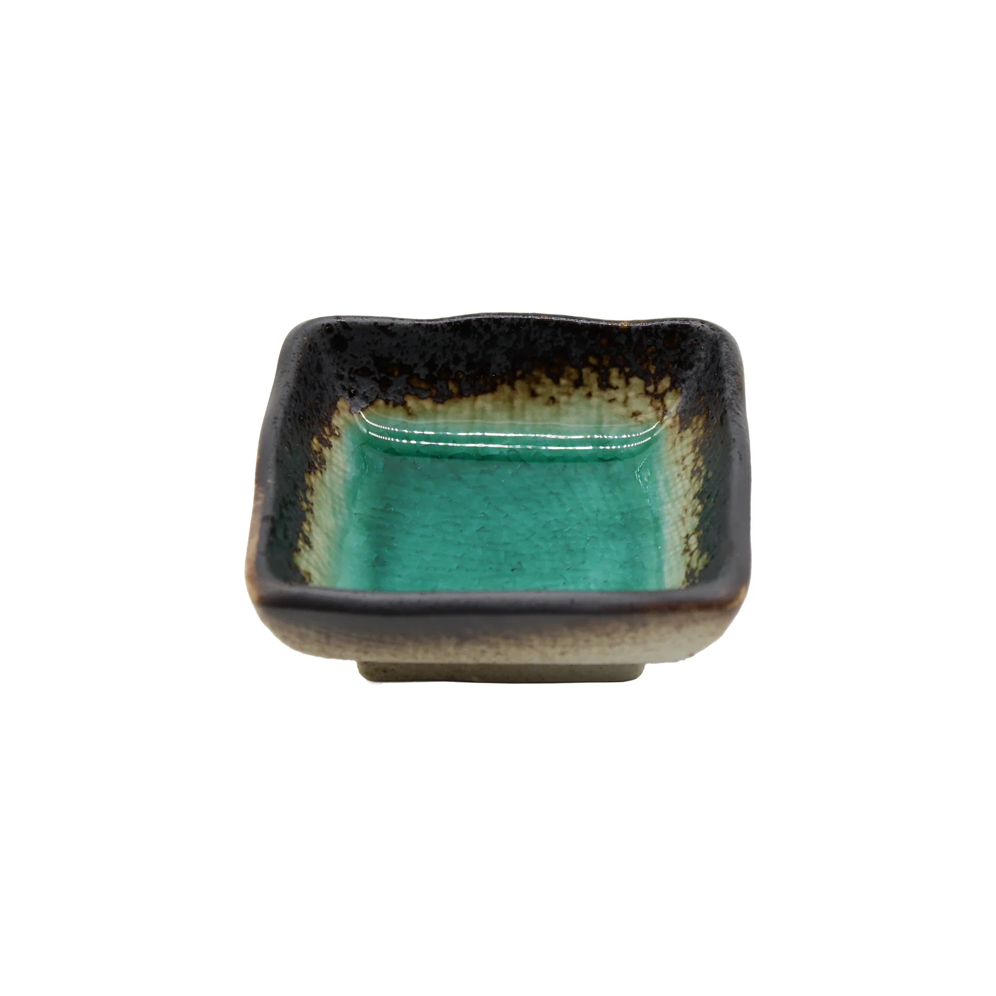 Soy Sauce Dish - Square in Turquoise Blue