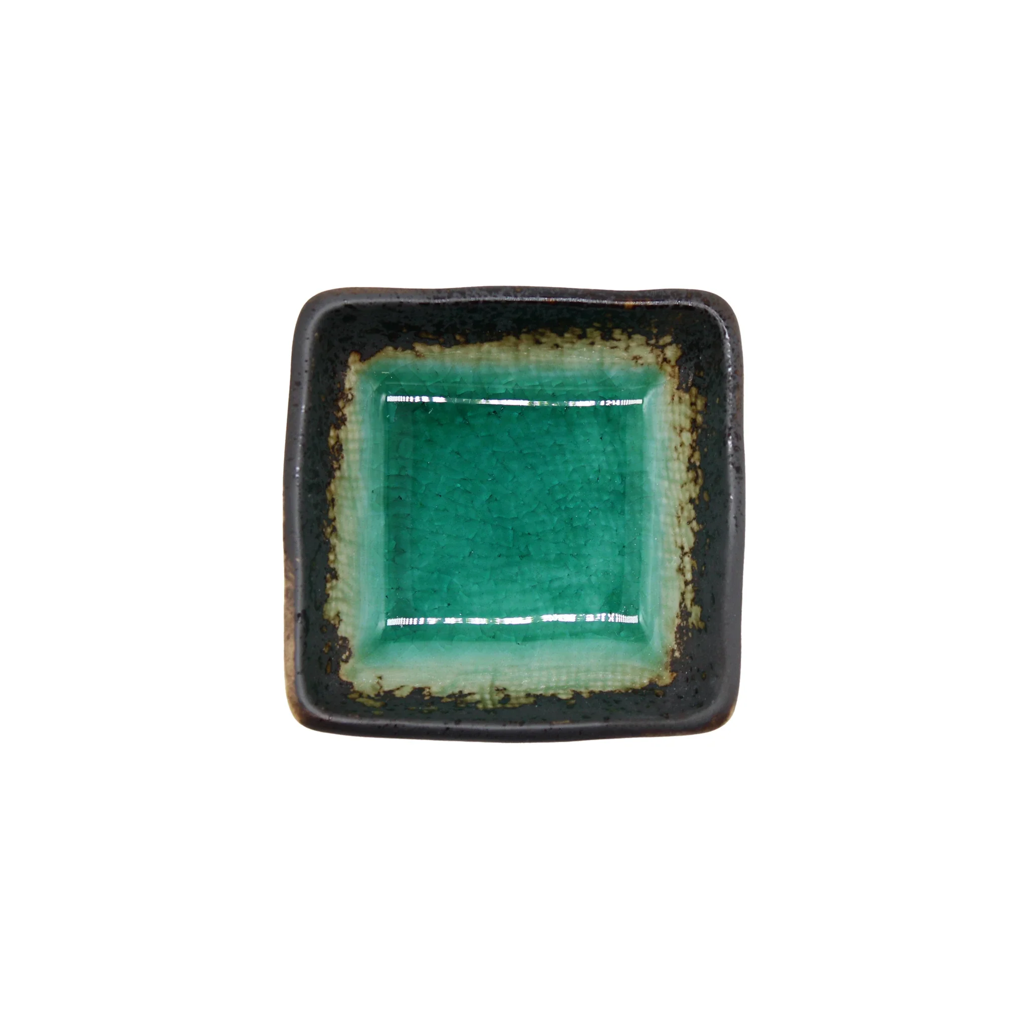 Soy Sauce Dish - Square in Turquoise Blue - Image 2