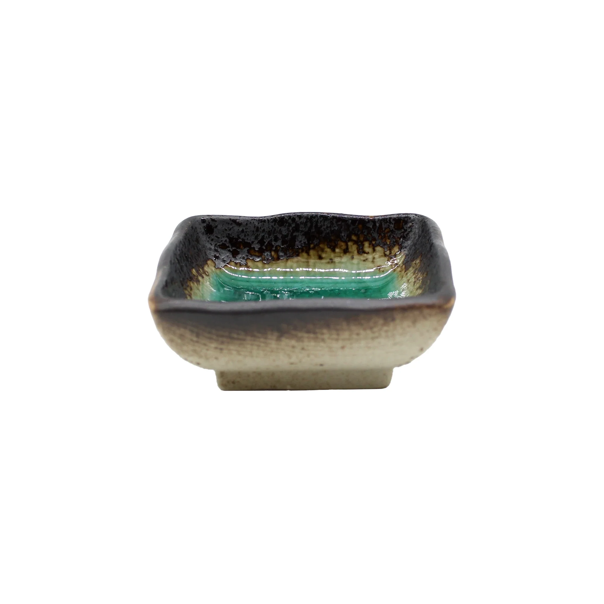 Soy Sauce Dish - Square in Turquoise Blue - Image 4