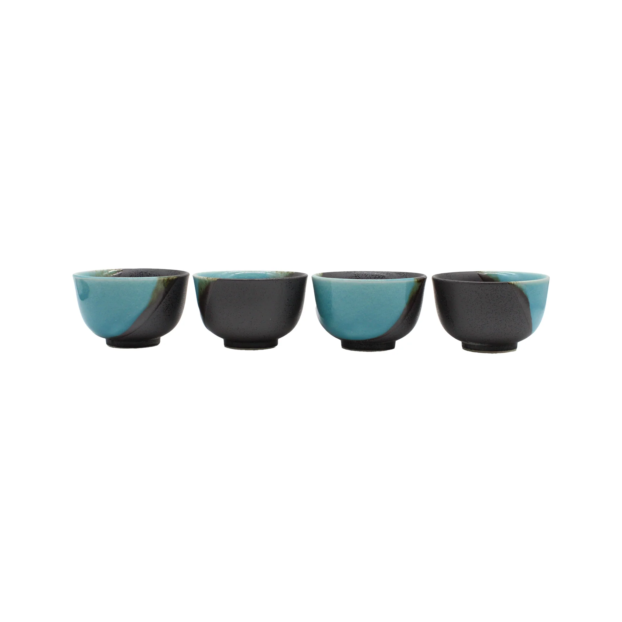 Tea Gift Set for Four - Sky Blue and Grey - Image 7