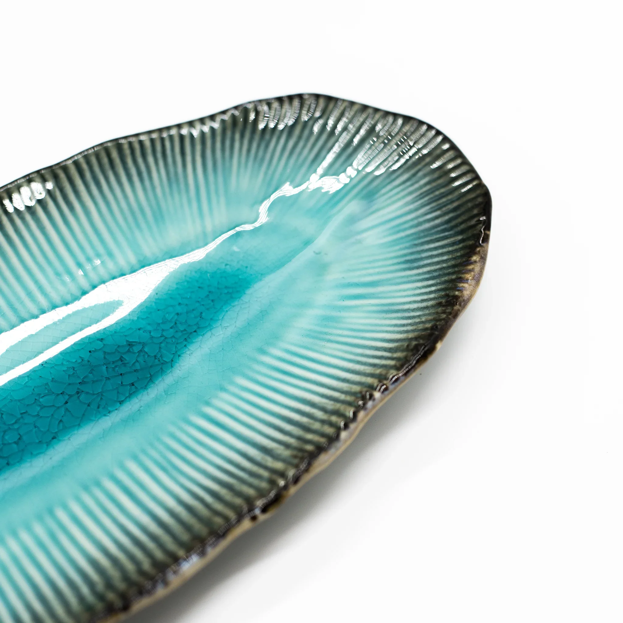 Sashimi Platter - Oval in Sky Blue 32cm - Image 3