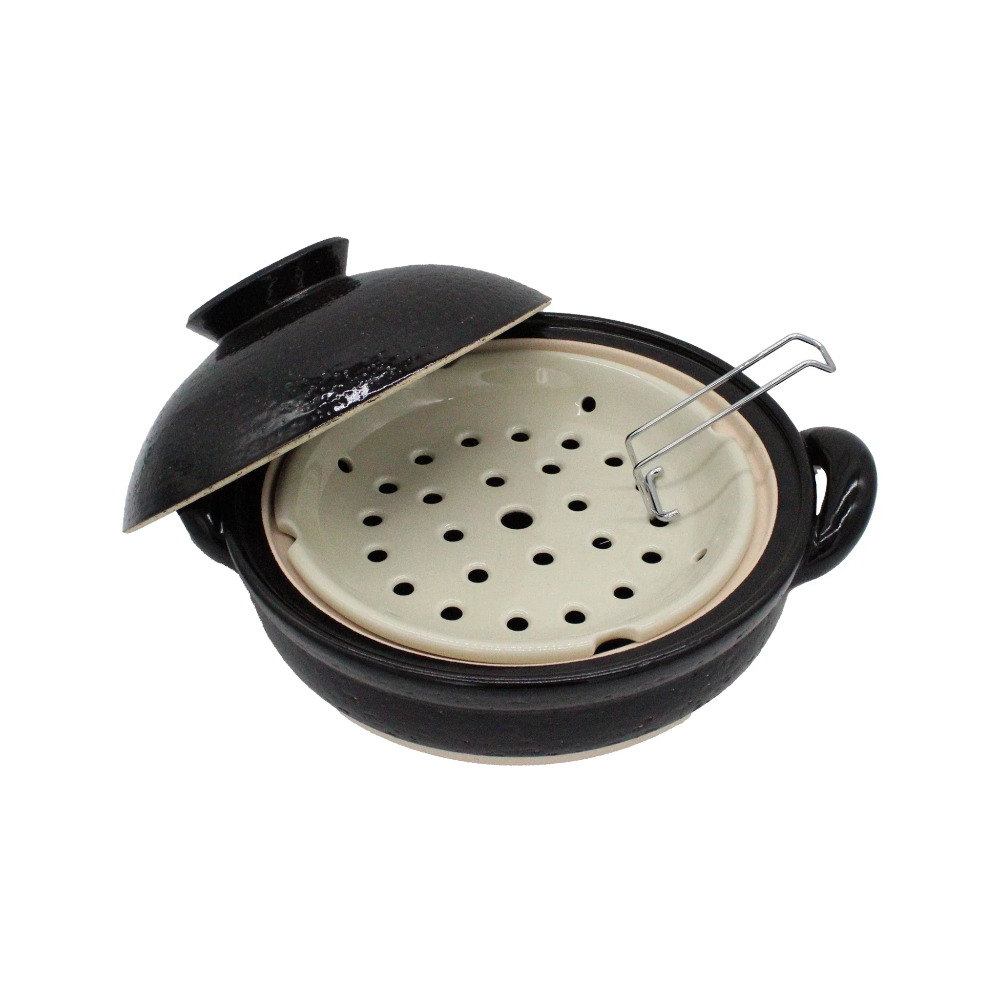 Mushi Nabe Donabe Steamer - Black Glaze - Image 7