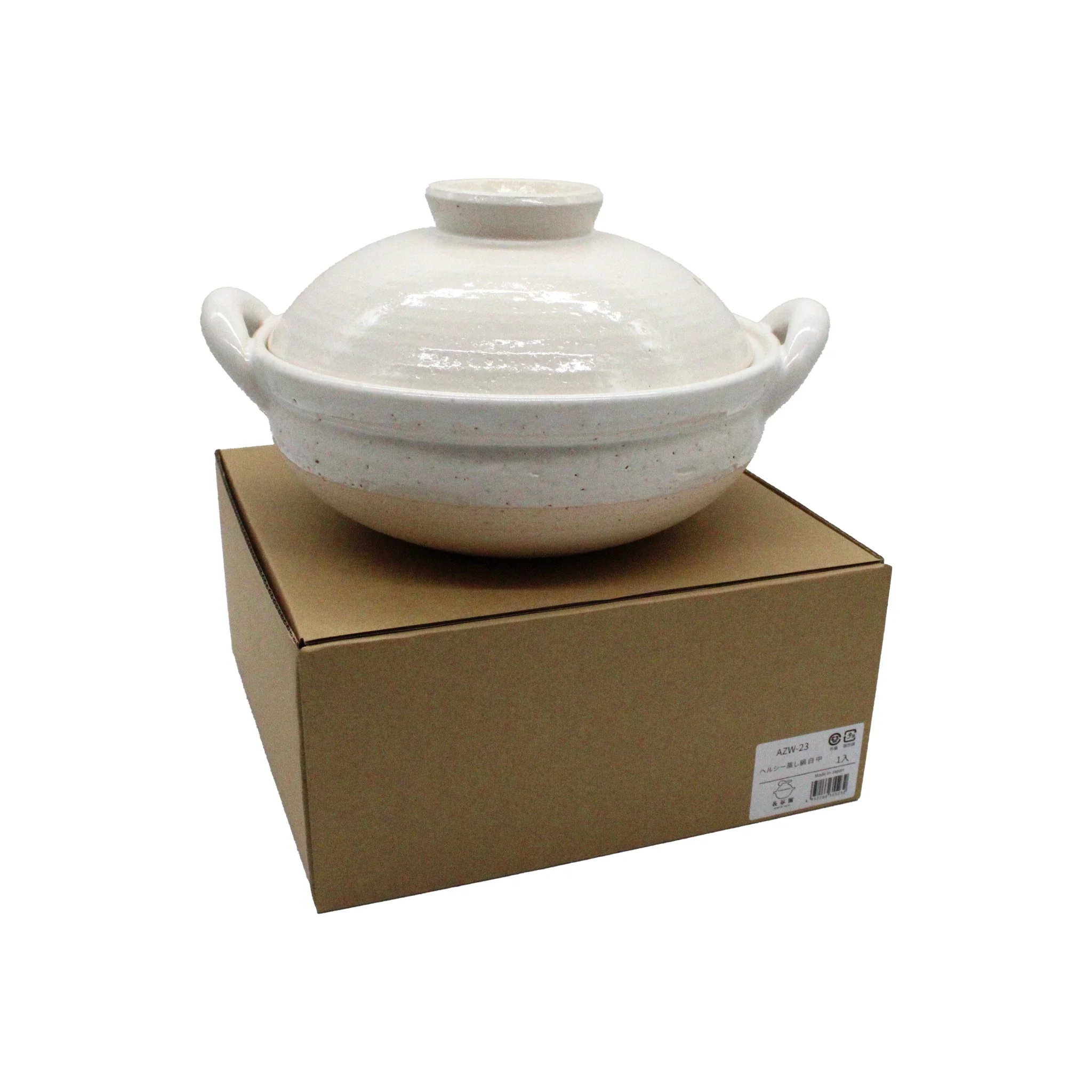 Mushi Nabe Donabe Steamer - White Glaze - Image 3