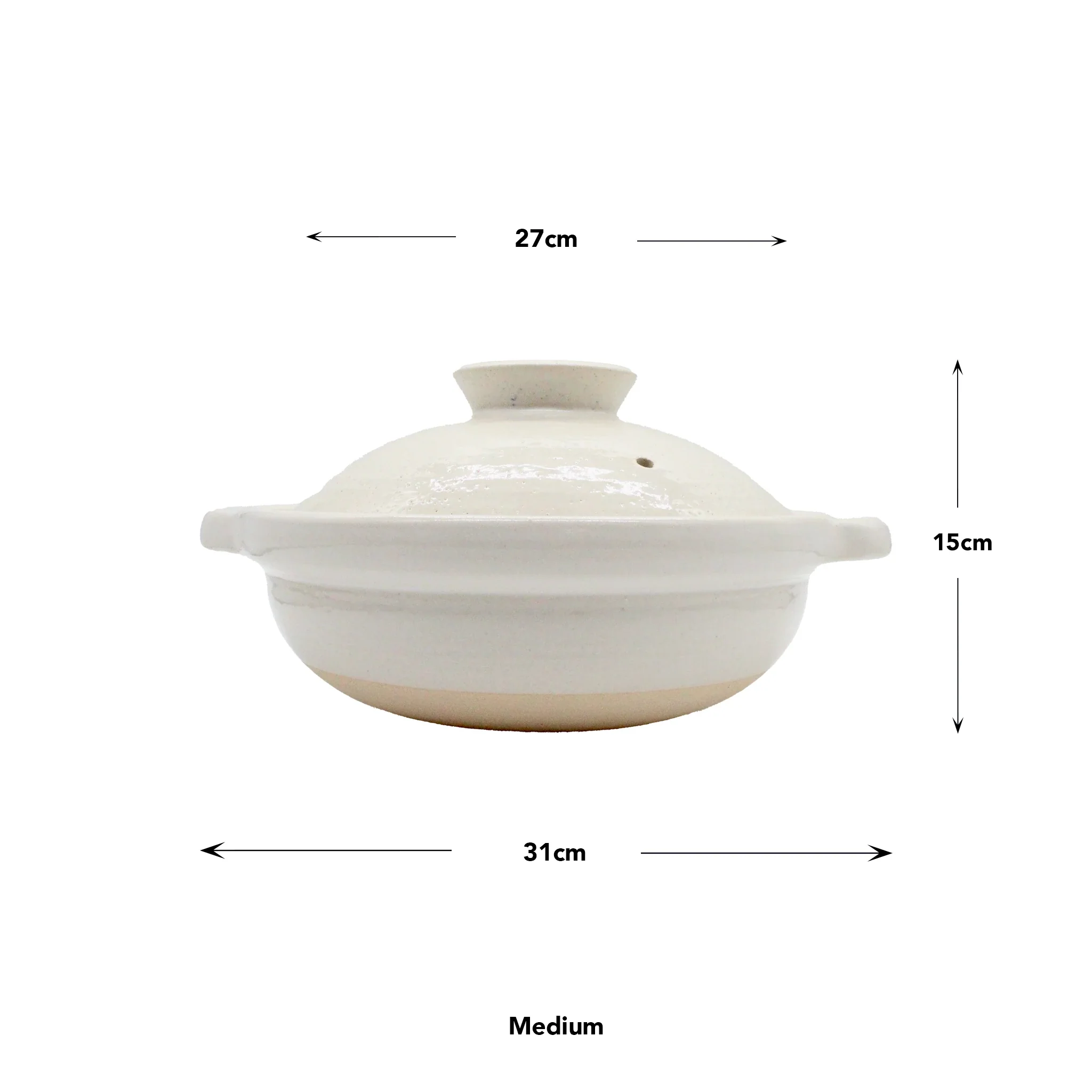 Iga Clay Cooking Pots - White Glaze - Image 6