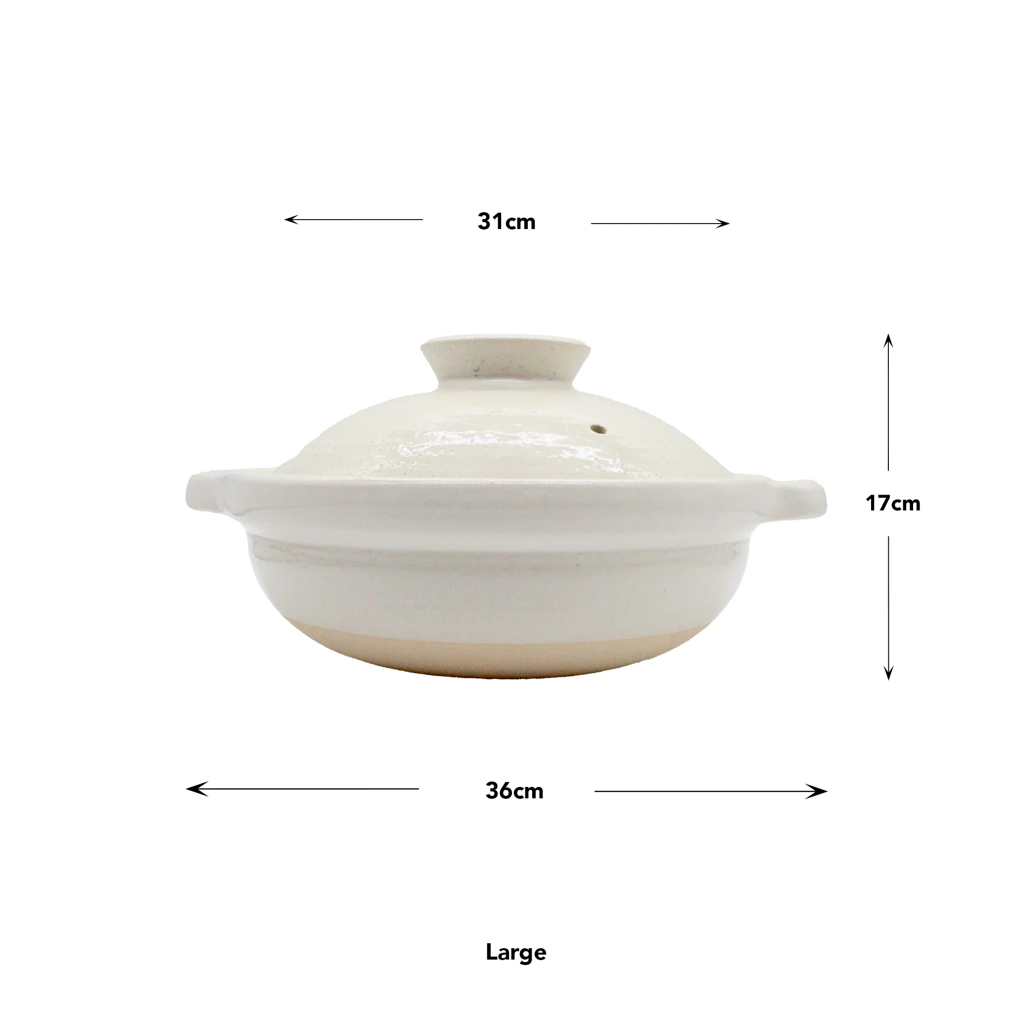 Iga Clay Cooking Pots - White Glaze - Image 7