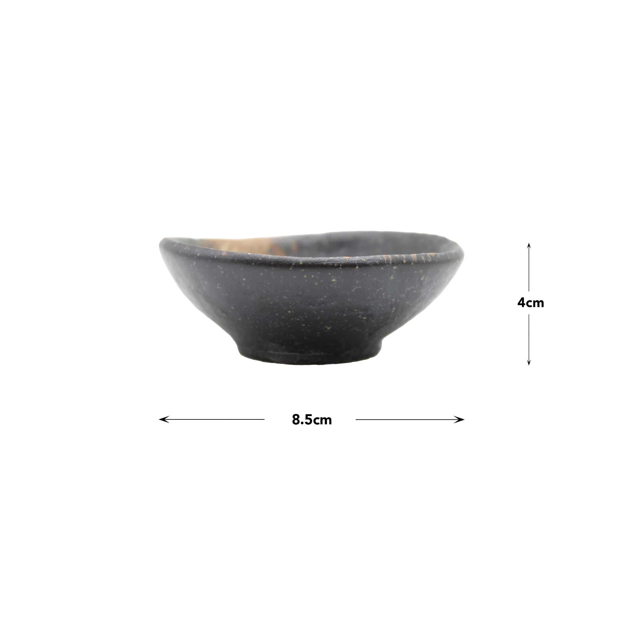 Soy Sauce Dish - Ochoko Black Bizen - Image 2
