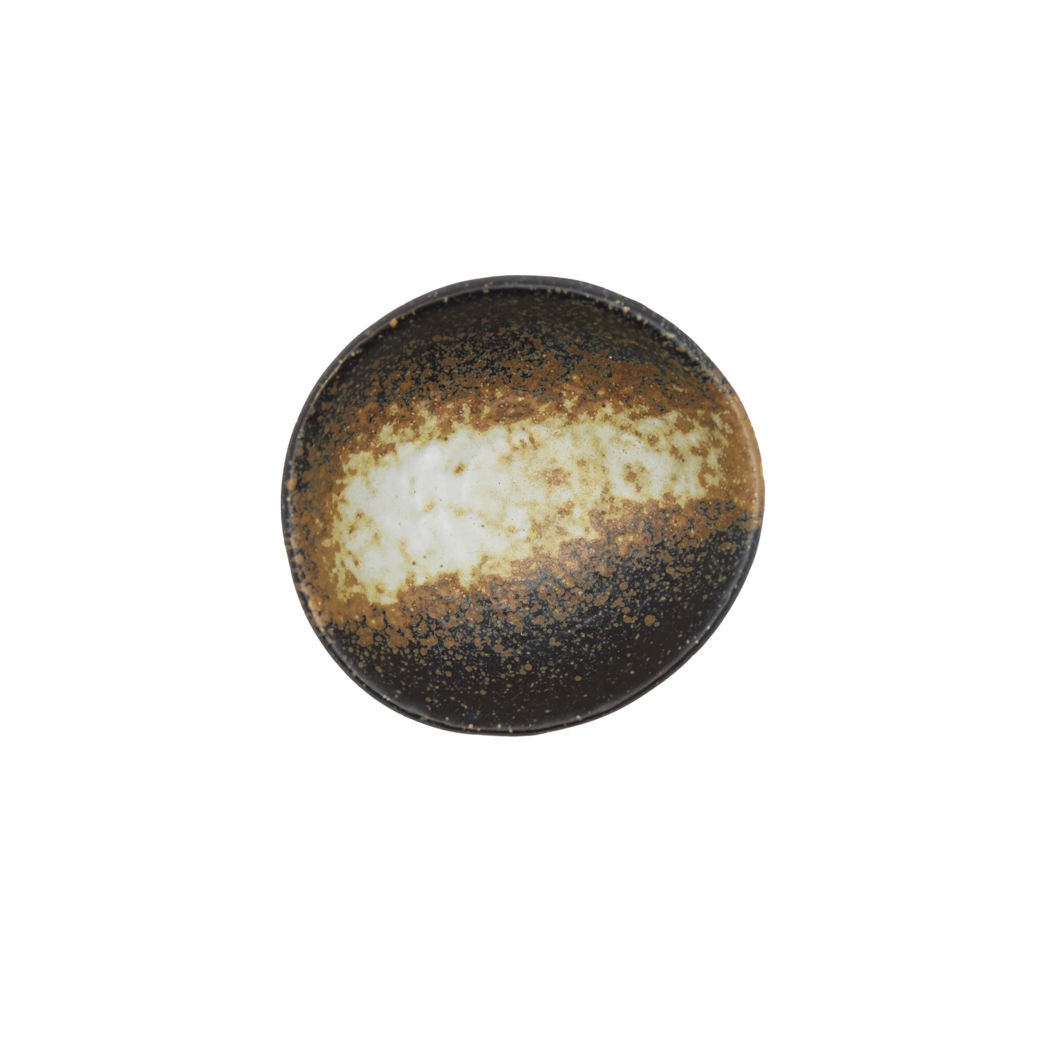 Soy Sauce Dish - Ochoko Black Bizen - Image 4