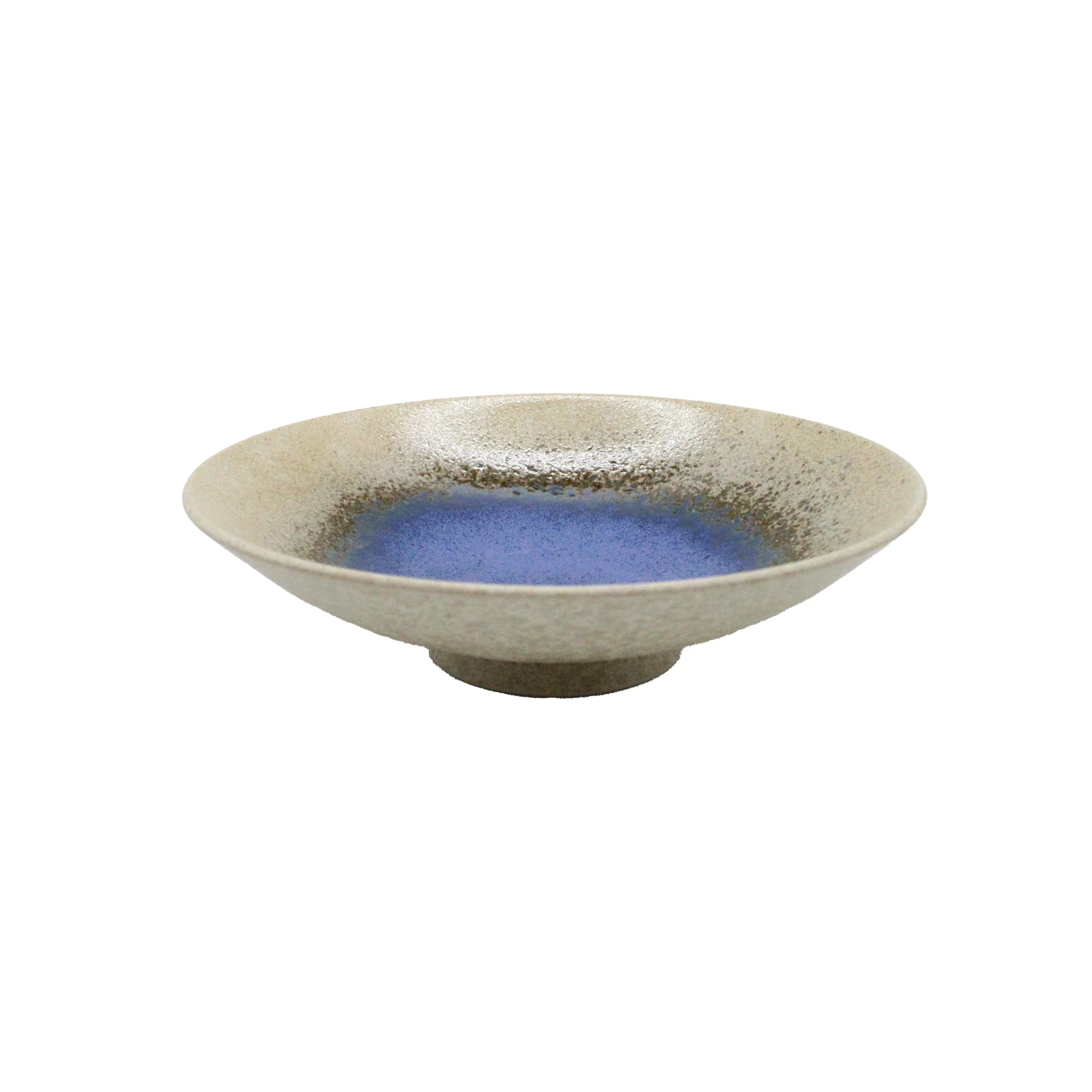 Ramen Bowl - Minoyaki Mori Aya White and Blue