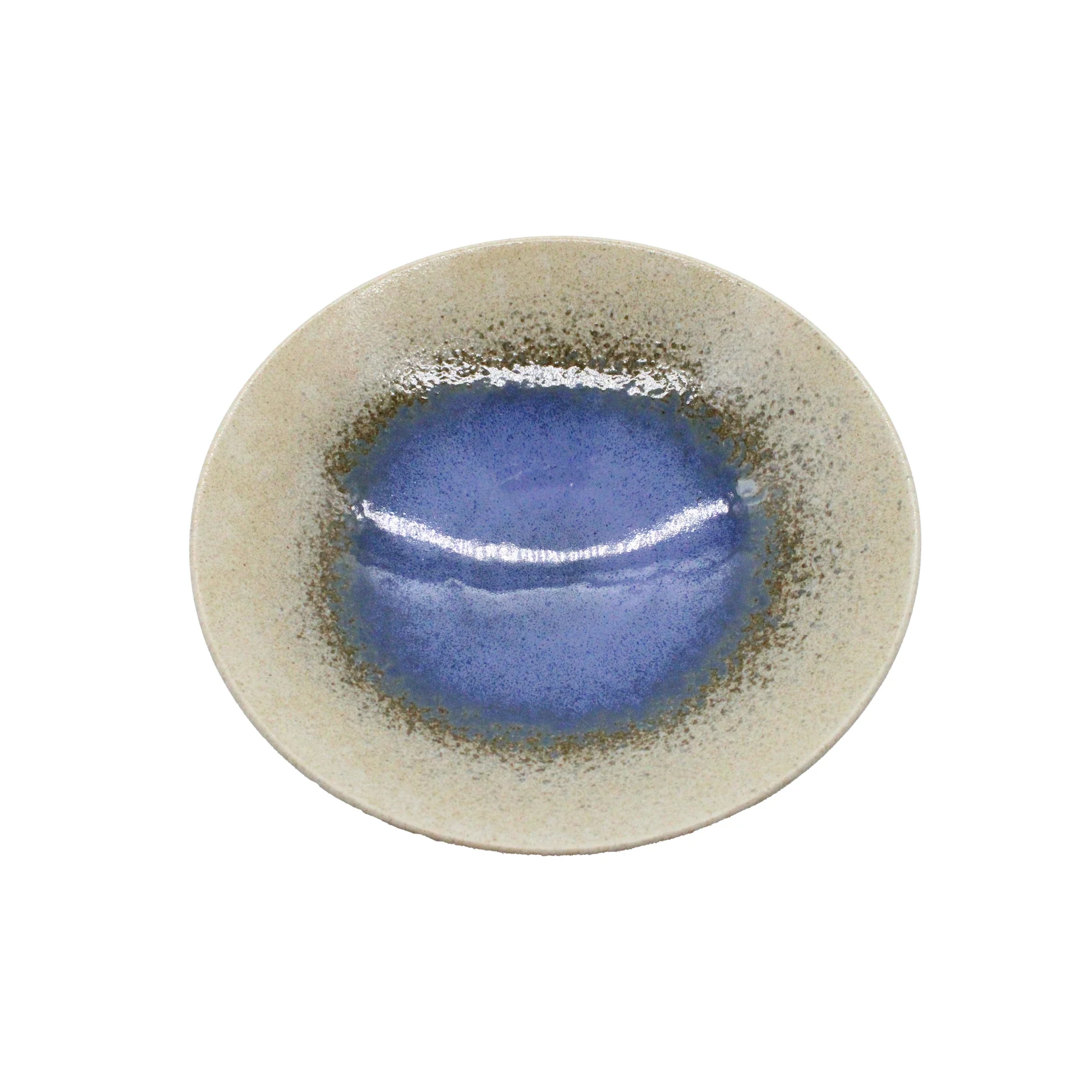 Ramen Bowl - Minoyaki Mori Aya White and Blue - Image 2