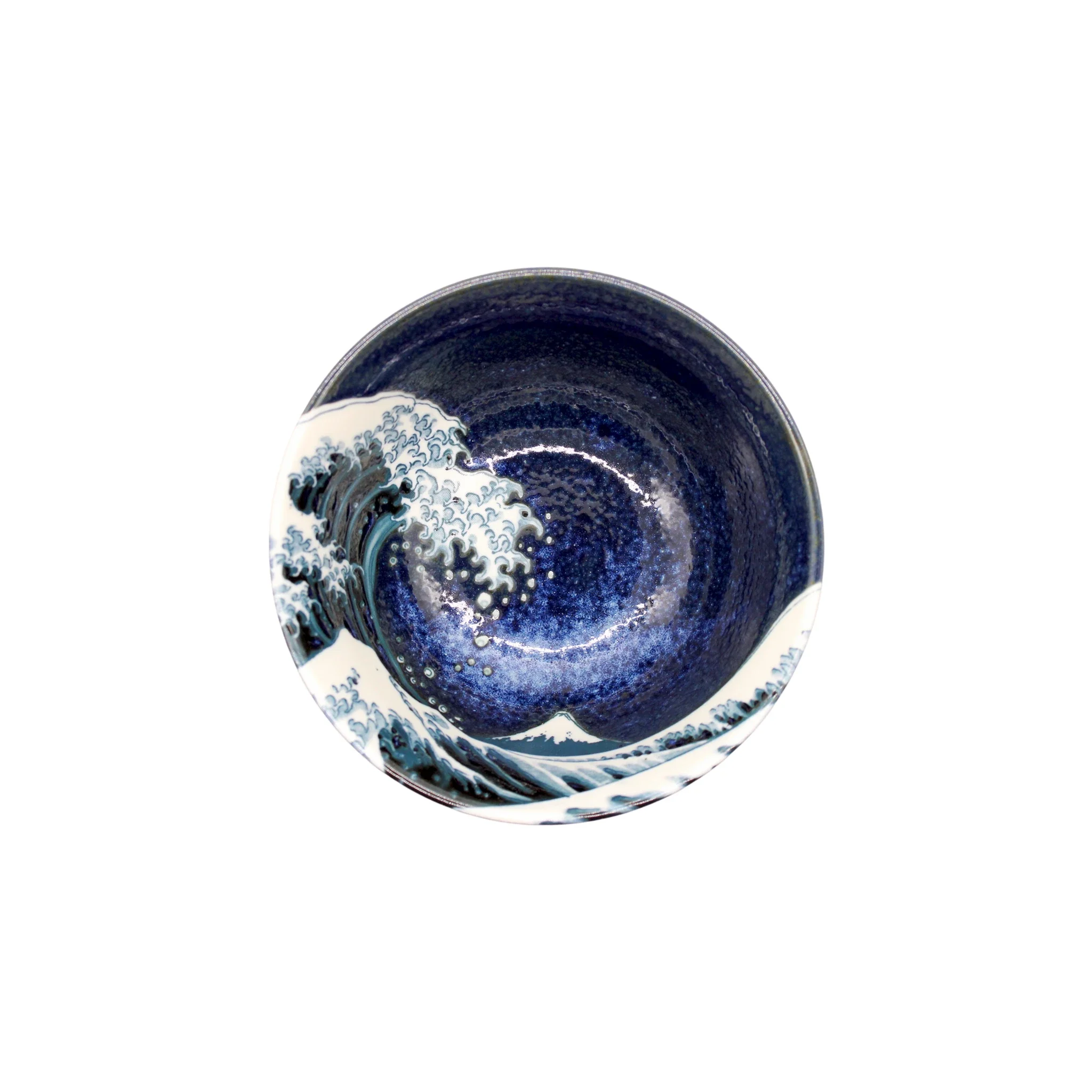Rice Bowl - Great Wave Design Blue