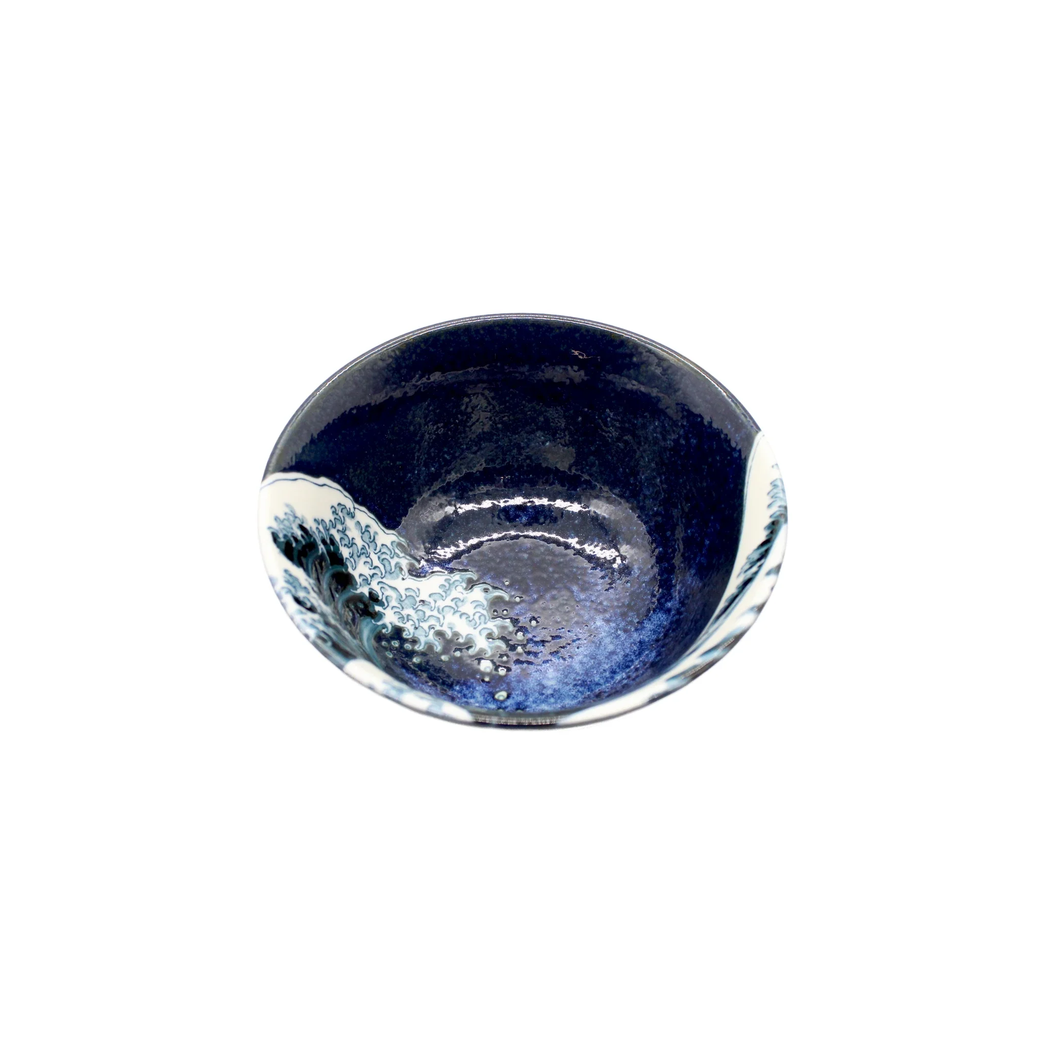 Rice Bowl - Great Wave Design Blue - Image 2