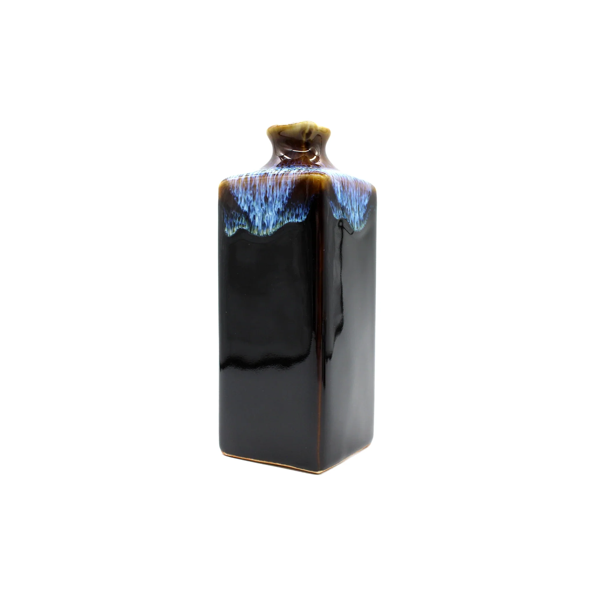 Sake Gift Set For Four - Dark Brown & Blue Line - Image 7