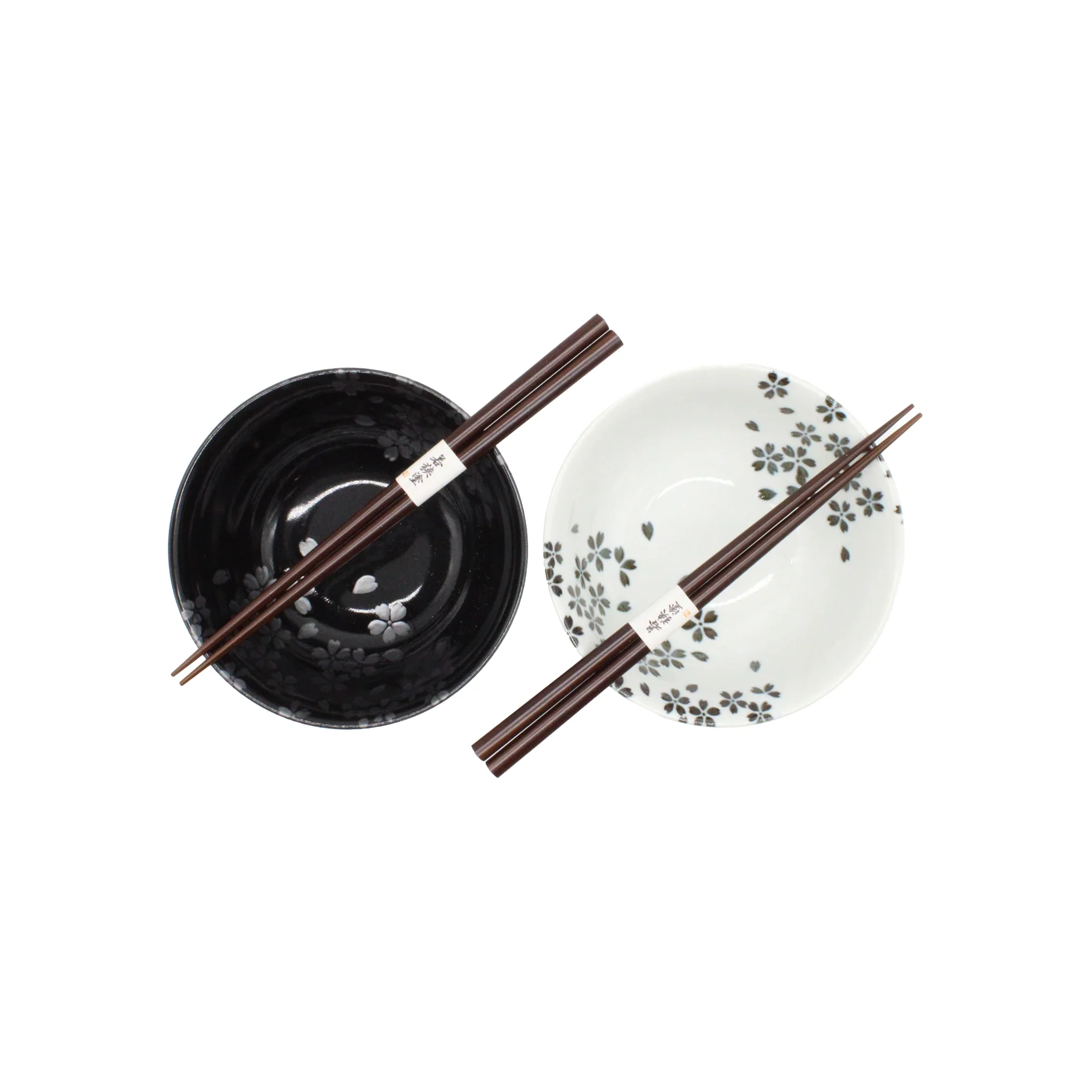 Sakura Blossom Bowls Gift Set – Black & White - Image 5