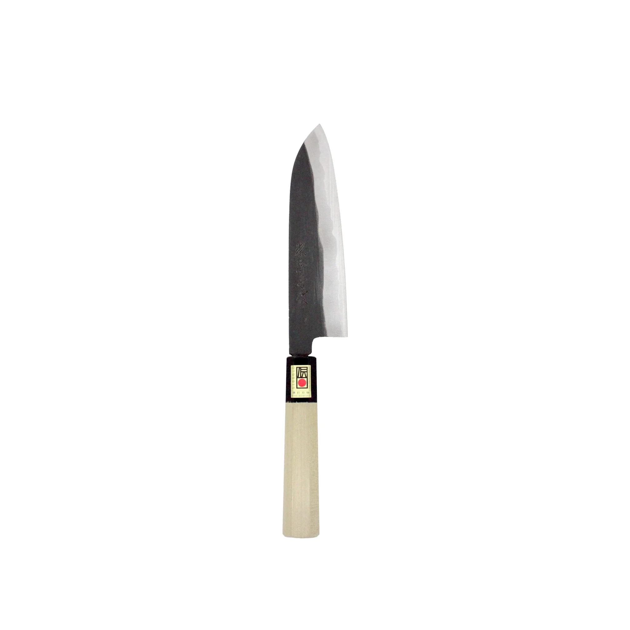 Santoku Multi-Purpose Knife Black Forged 180mm