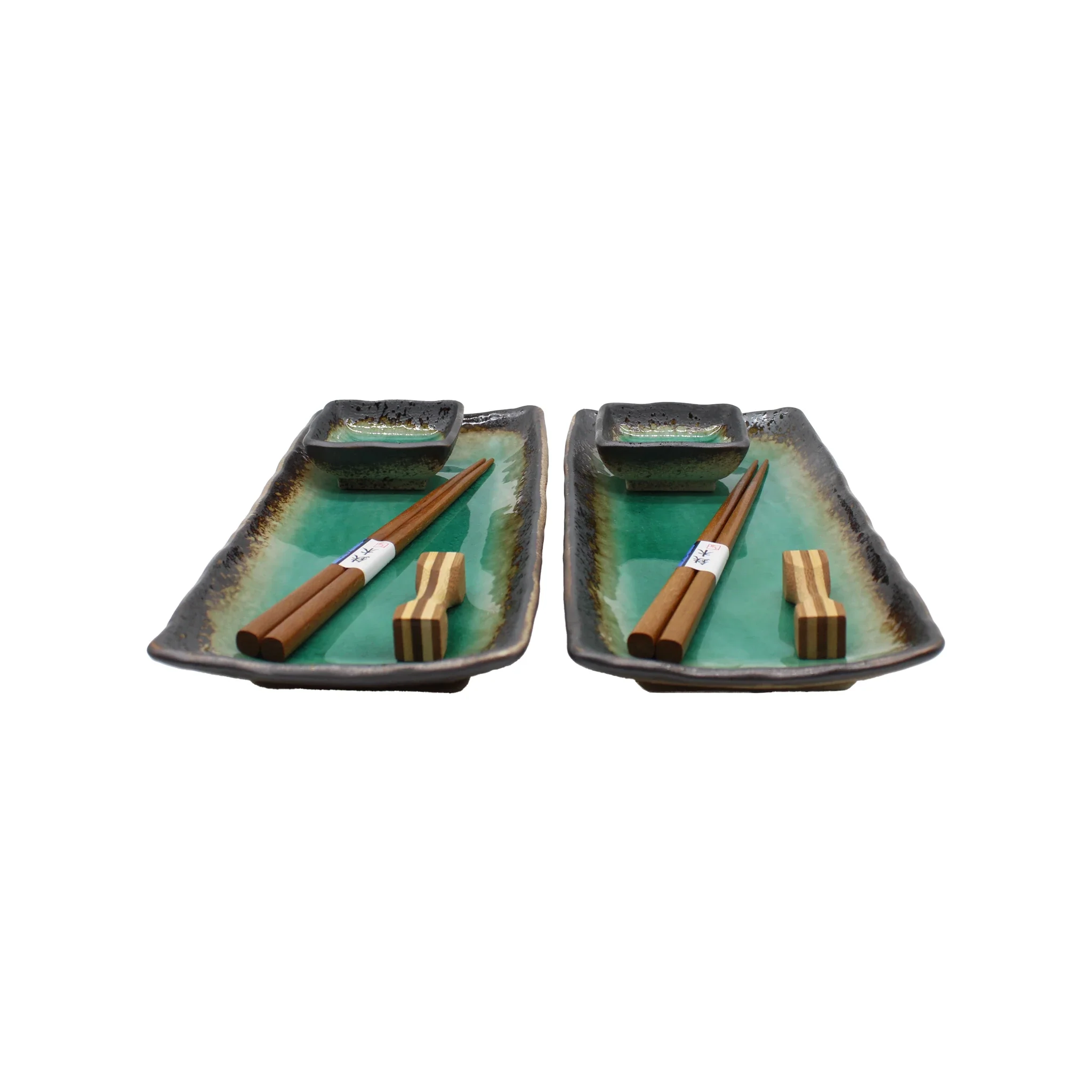 Sashimi Gift Set - Turquoise Crackle Glaze - Image 2