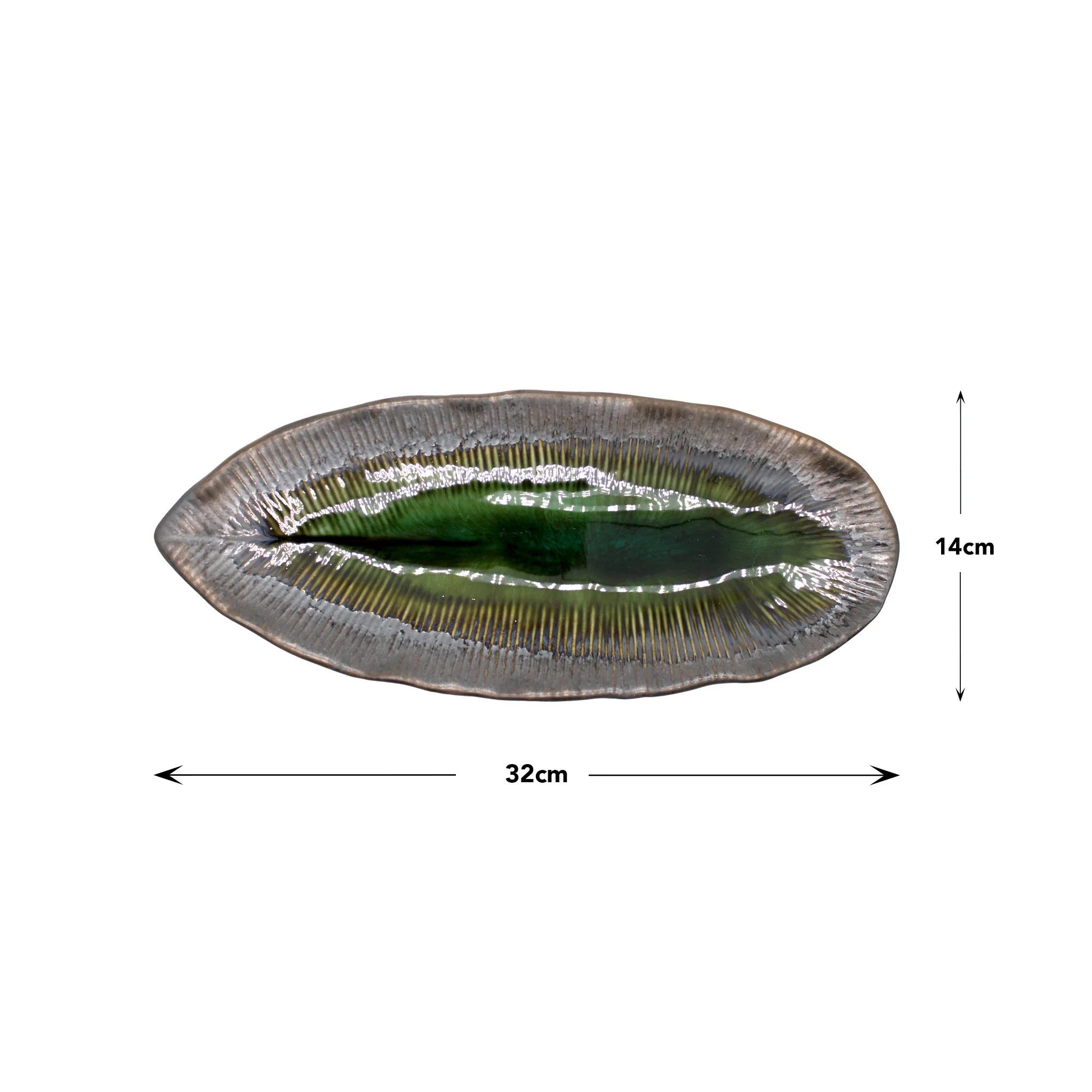 Sashimi Platter - Oval in Midori Green - Image 2