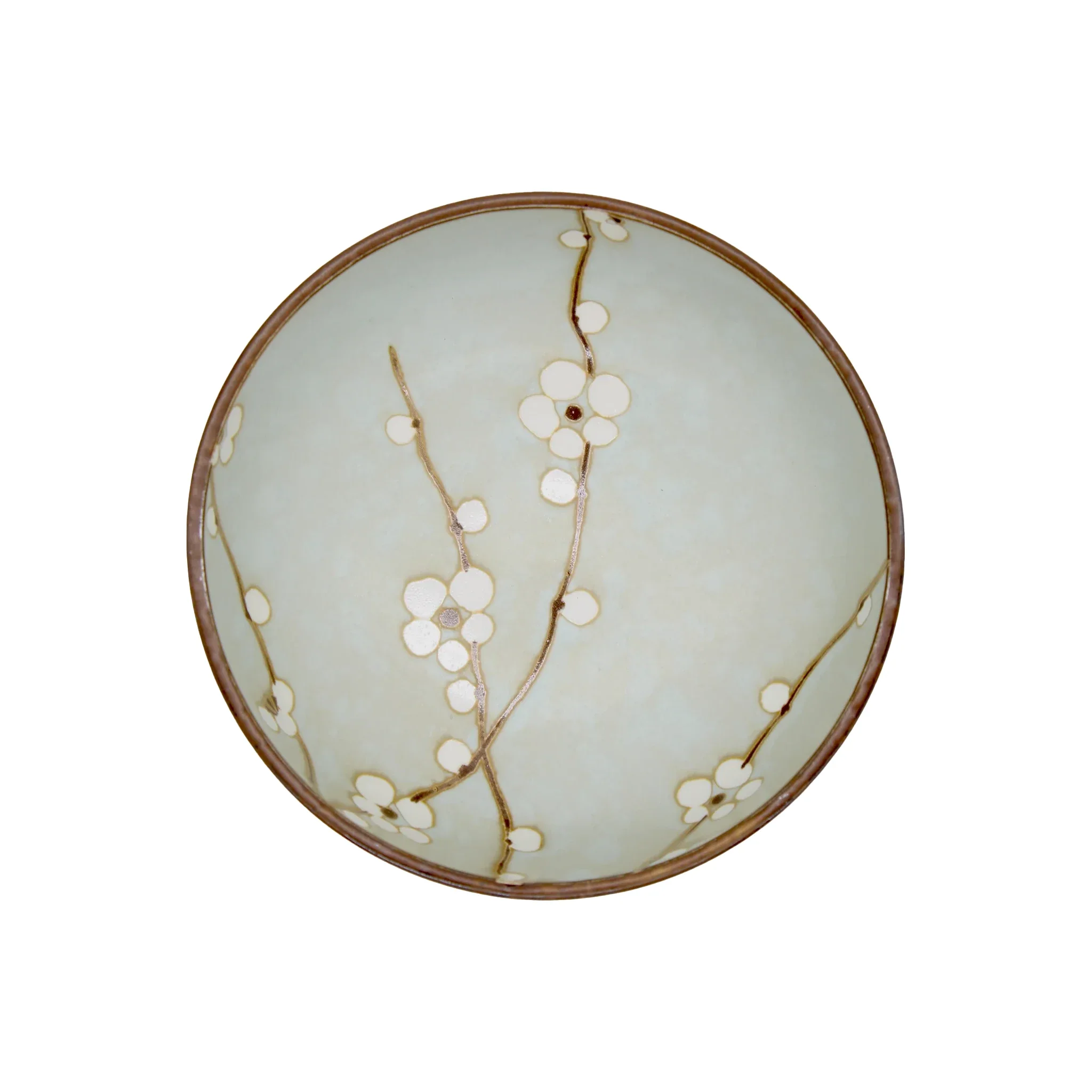 Shallow Bowl - Light Green Cherry Blossom - Image 3