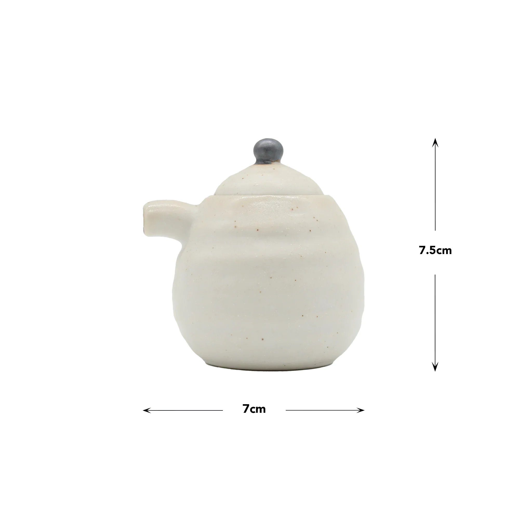 Soy Sauce Serving Pot - White Kohiki - Image 2