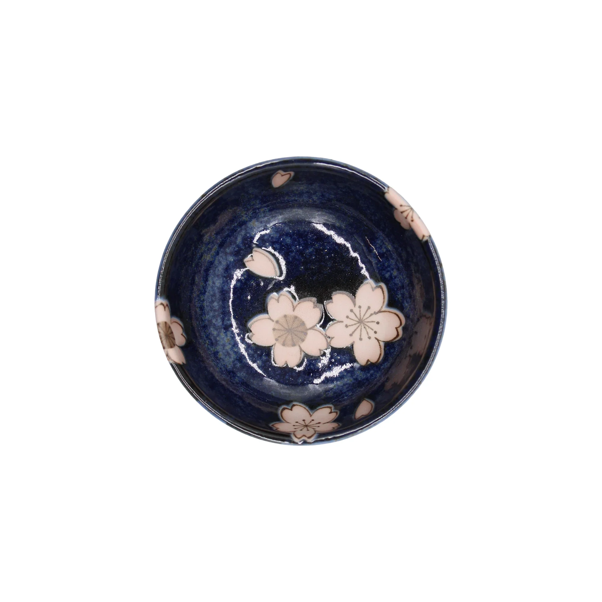 Soy Sauce Dish - Navy & Pink Sakura Blossom - Image 2