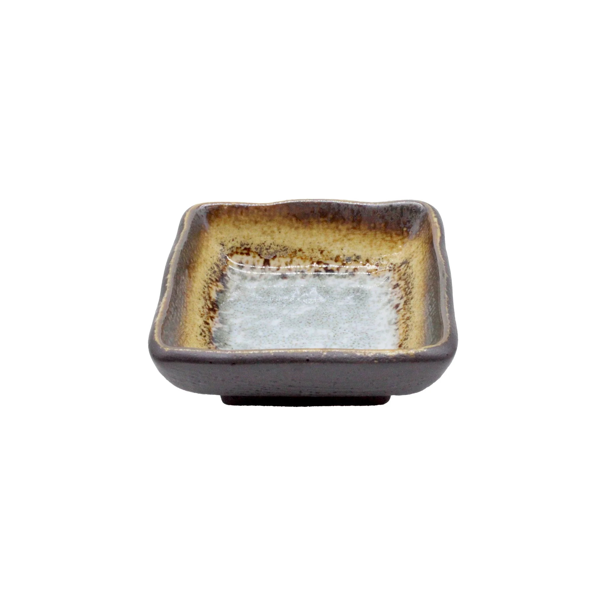 Soy Sauce Dish - Square in Akane Grey