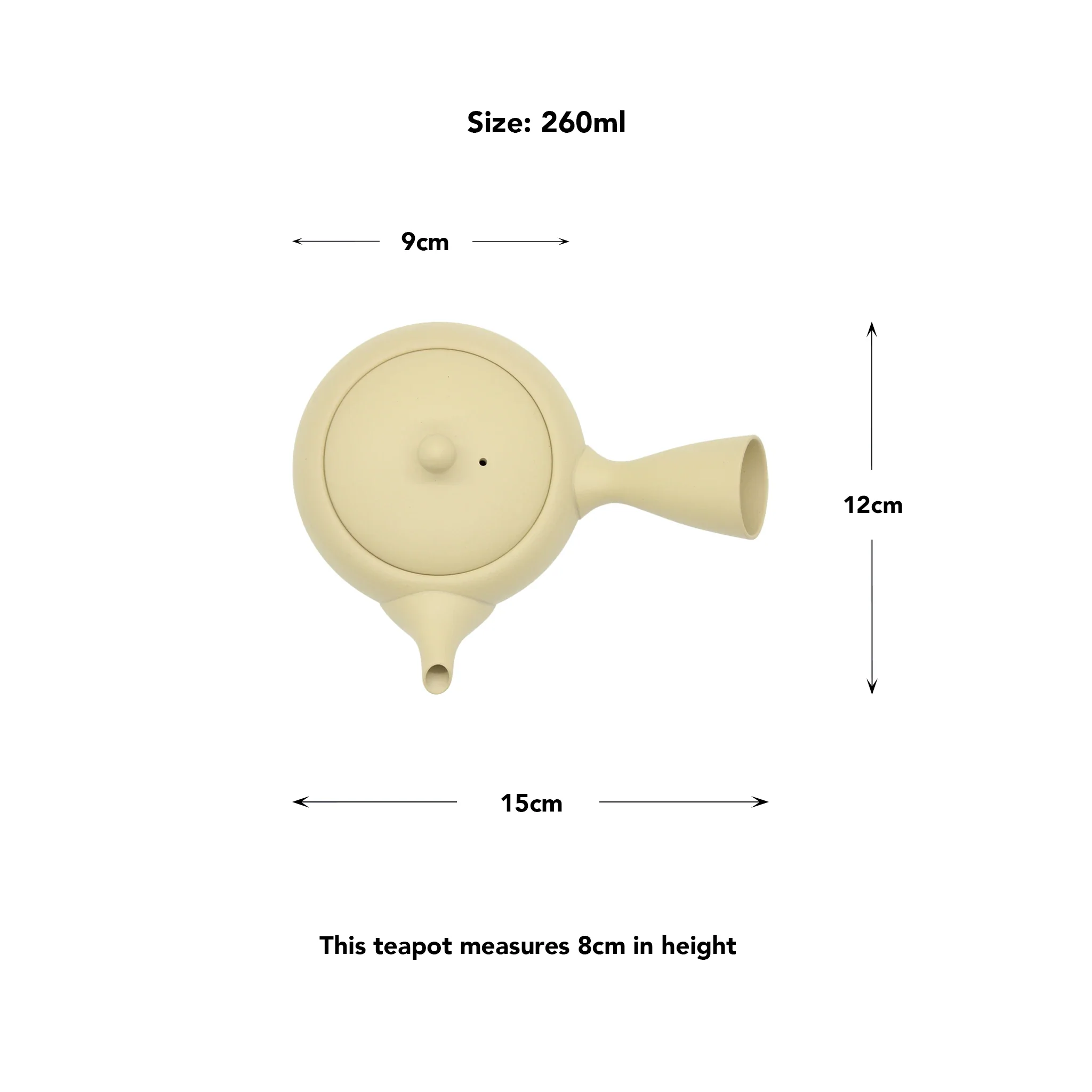 Takasuke Kikumaru Kyusu Teapot - Ivory - 260ml & 310ml - Image 6